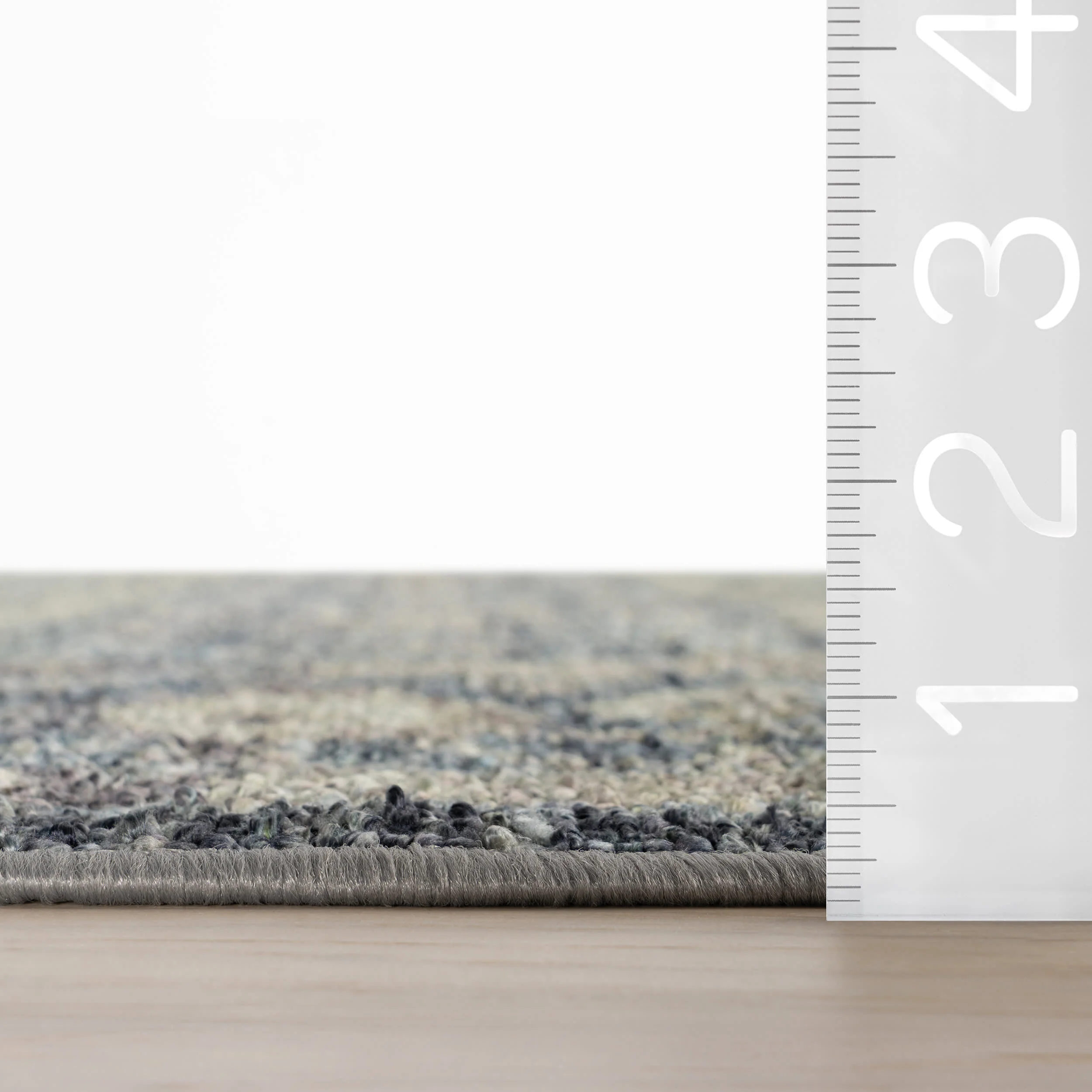 Calvaya Traditional Bordered Washable Rug | Blue - Image 5