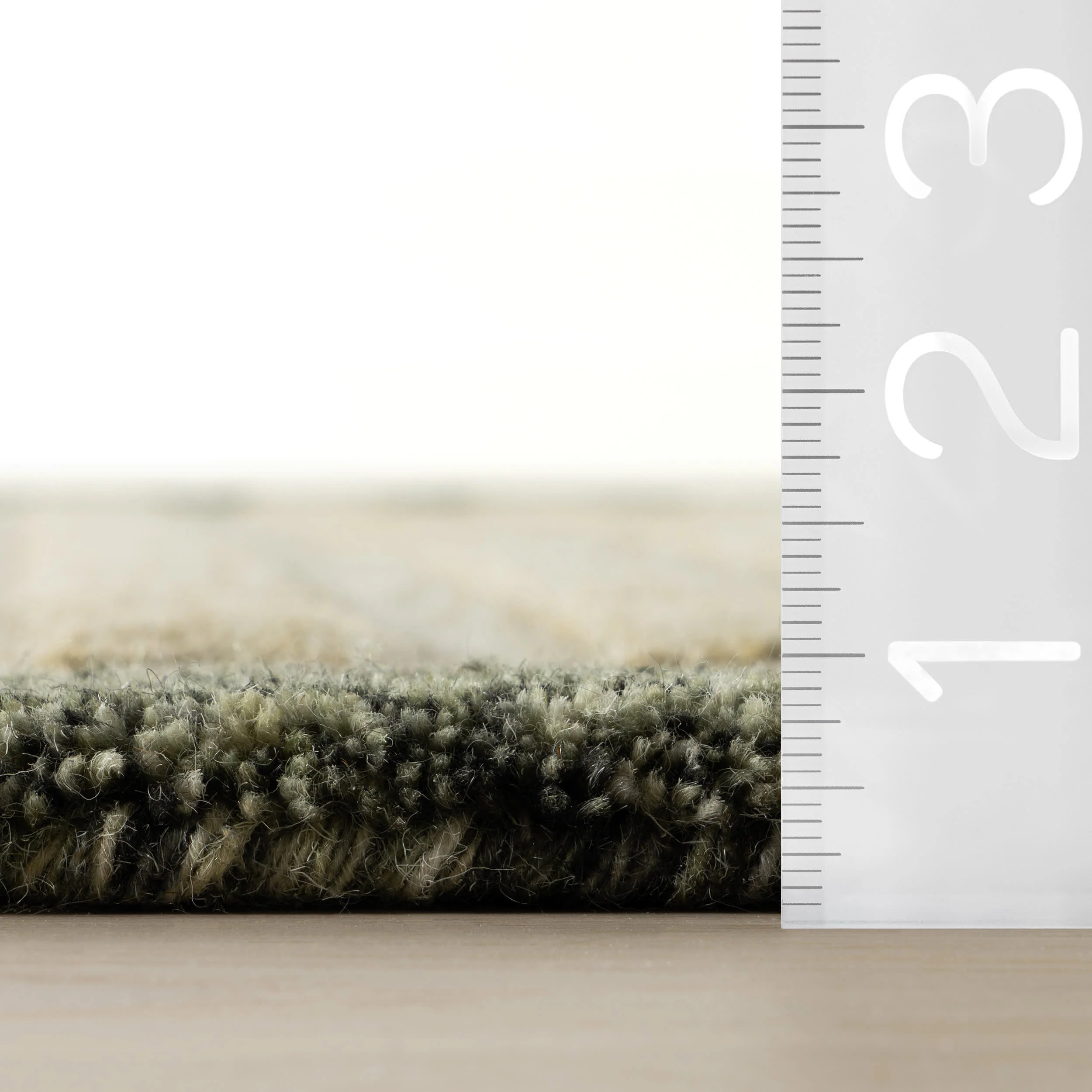 Caly Modern Bordered Wool Rug | Beige - Image 5