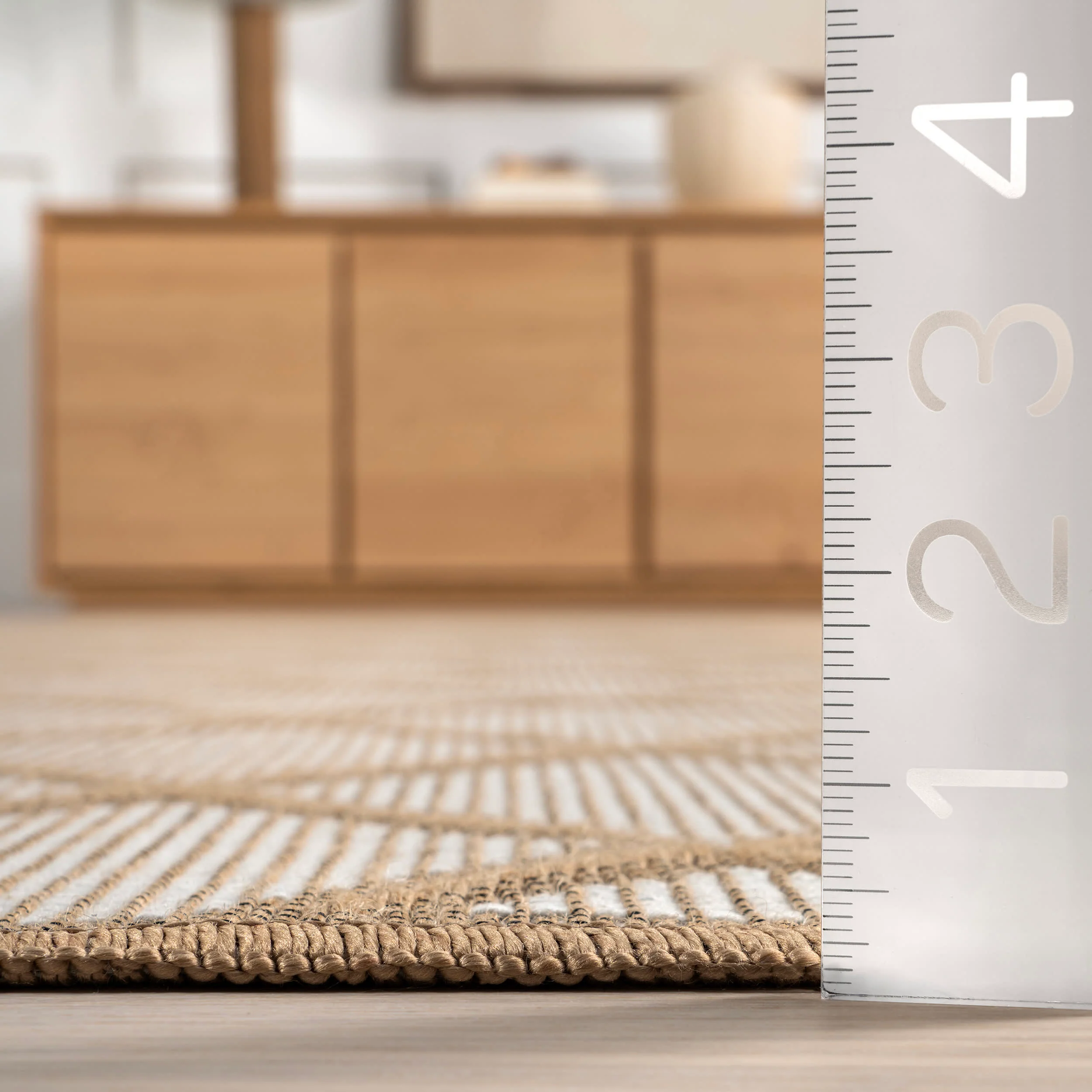Camila Crosshatch Rug | Ivory - Image 5