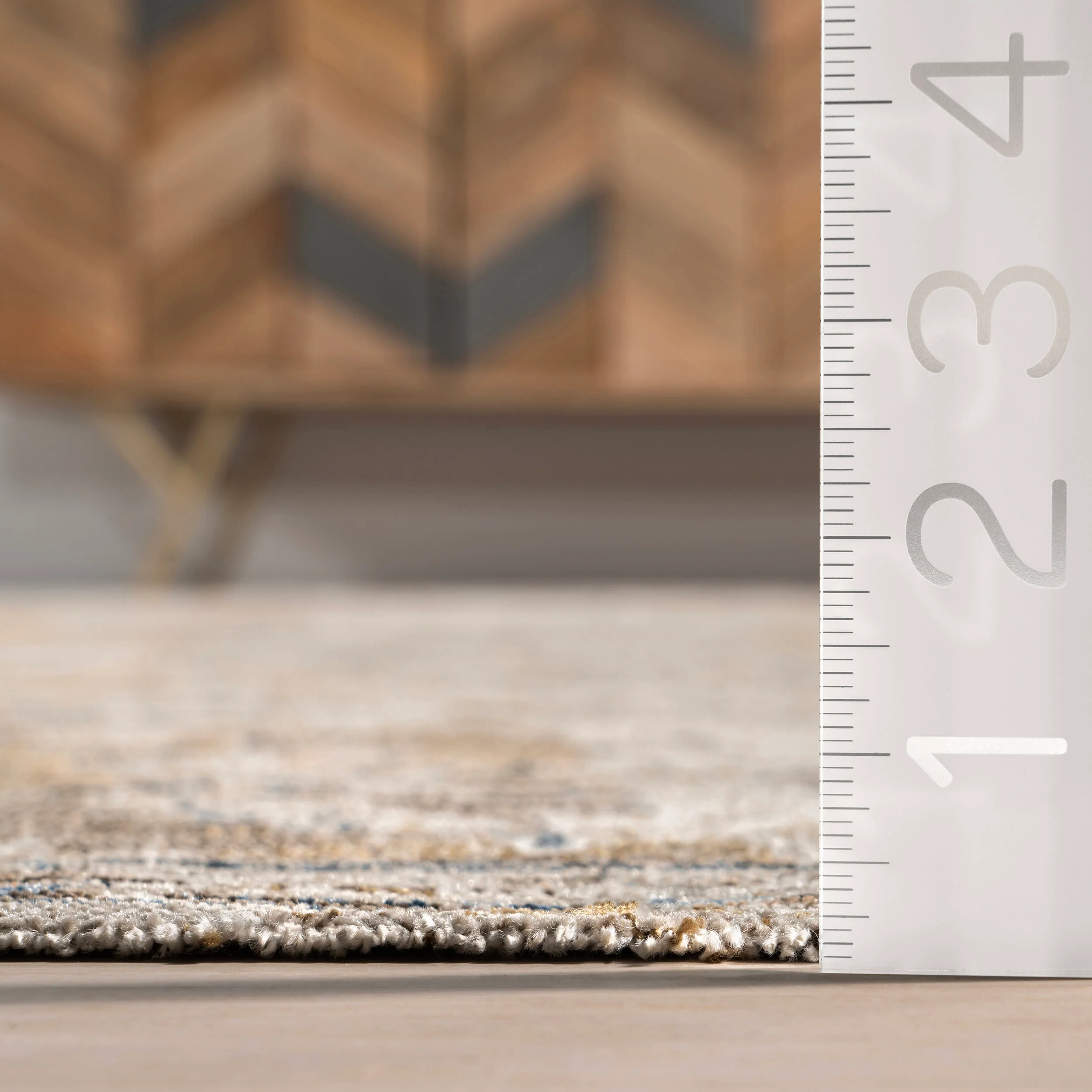 Camile Vintage Washable Indoor/Outdoor Rug | Beige - Image 5