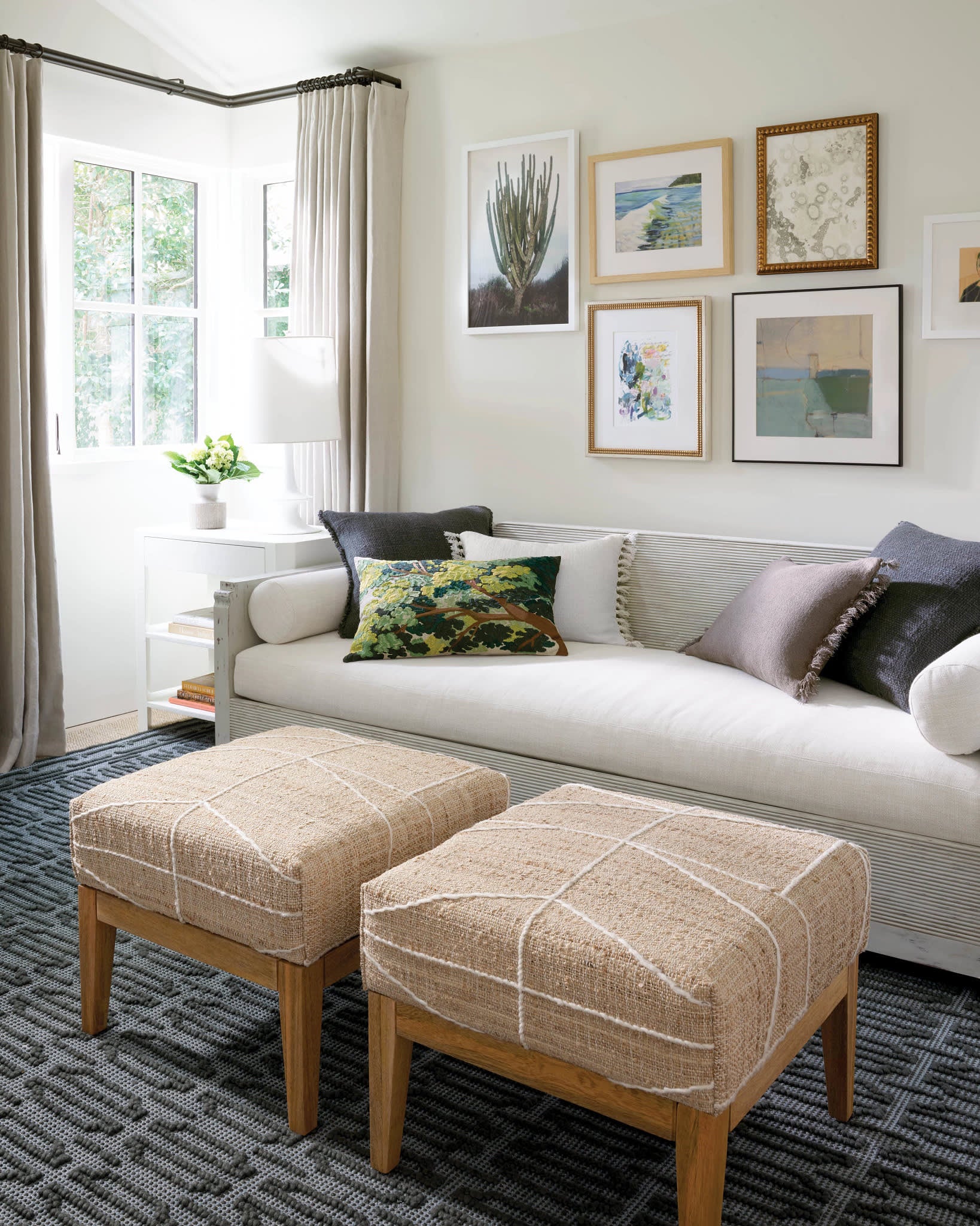 Campbell Handwoven Wool Rug | Iron - Image 2