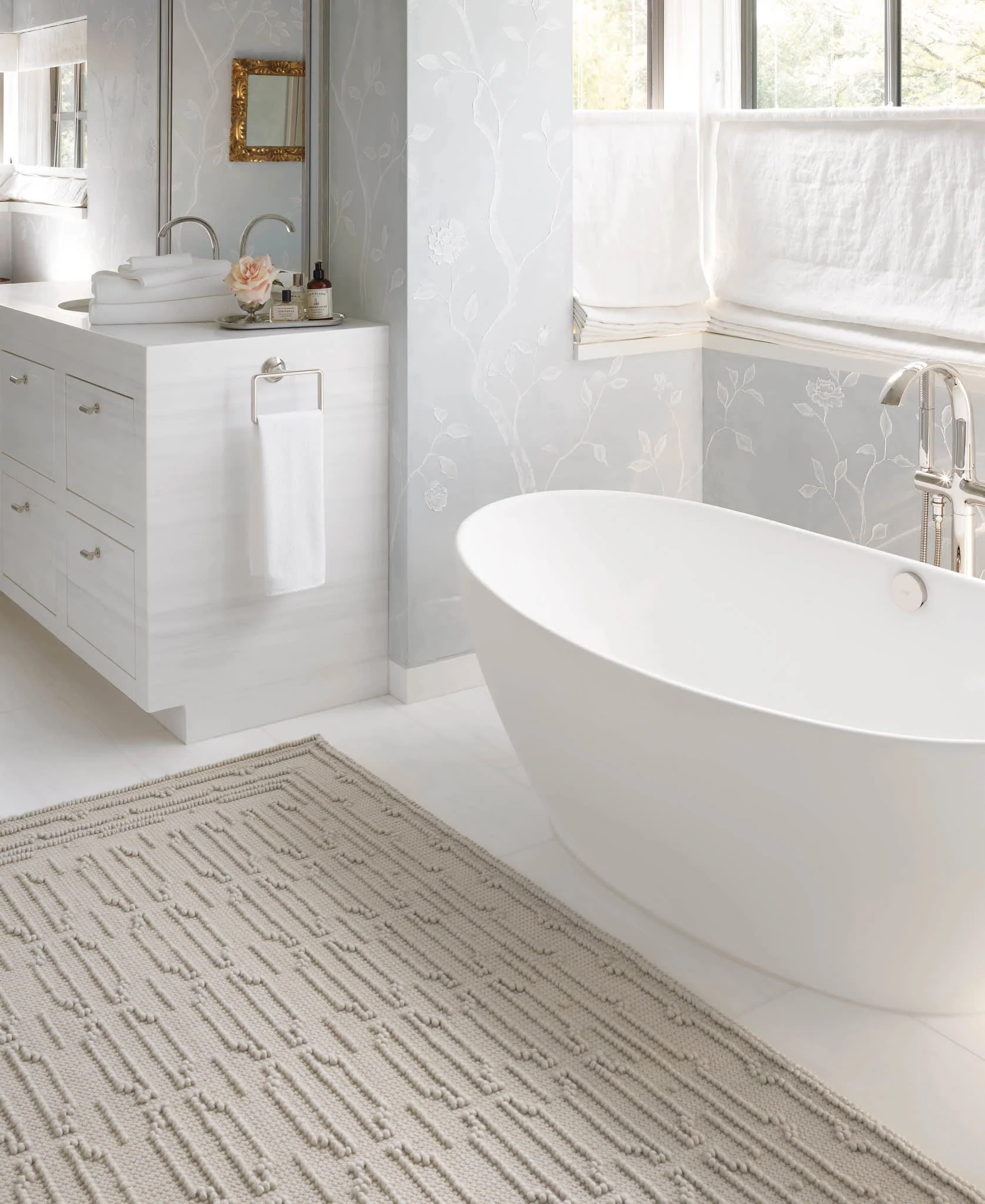 Campbell Handwoven Wool Rug | Plaster - Image 3