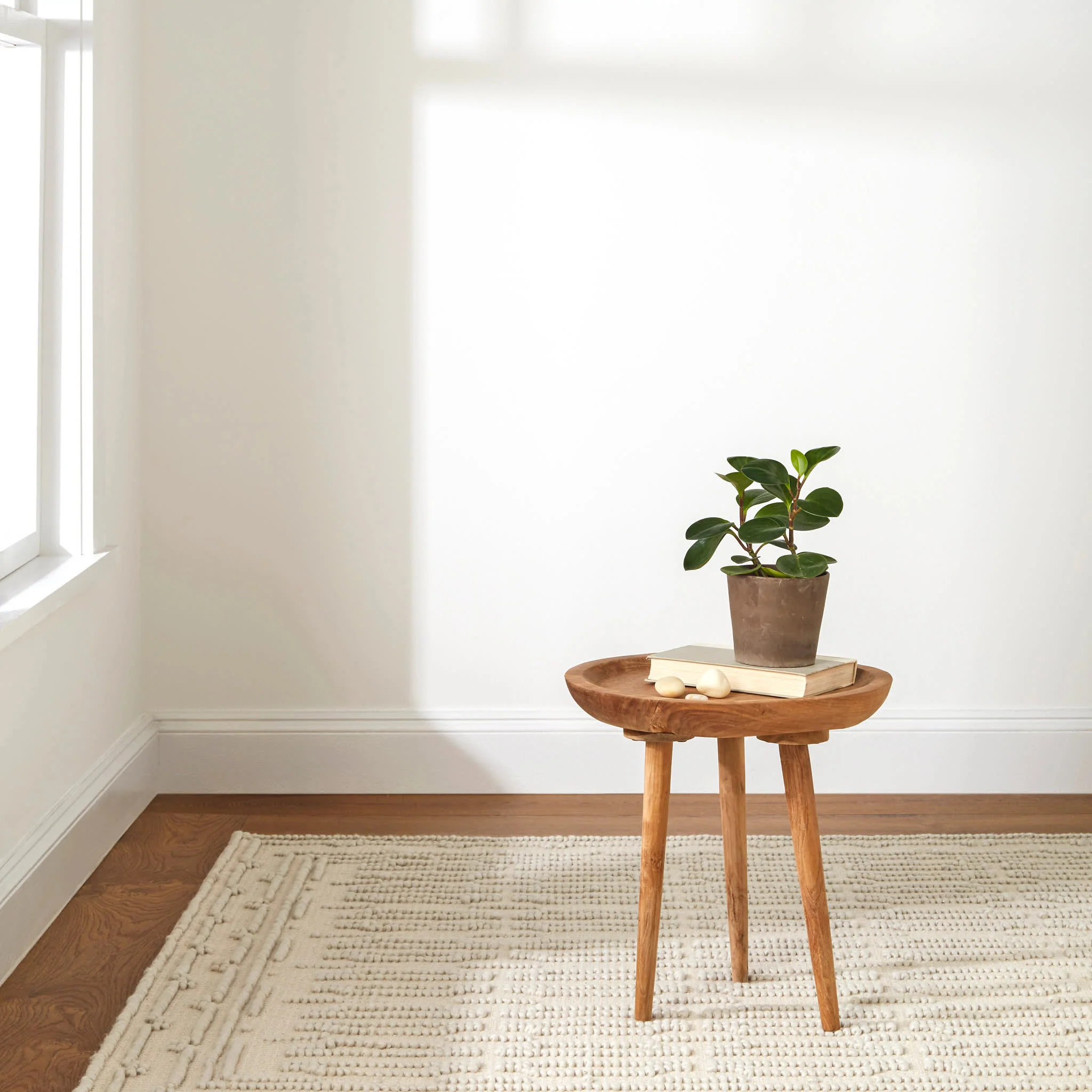 Campbell Handwoven Wool Rug | Plaster - Image 4