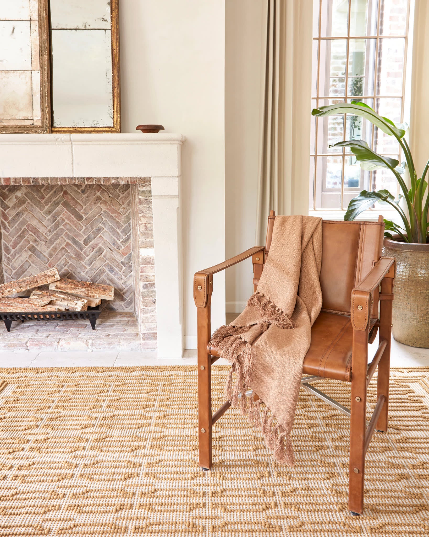 Campbell Handwoven Wool Rug | Sand - Image 2