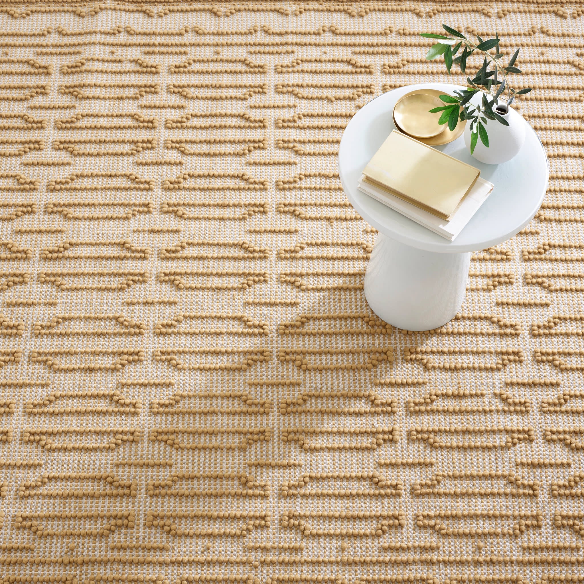 Campbell Handwoven Wool Rug | Sand - Image 3