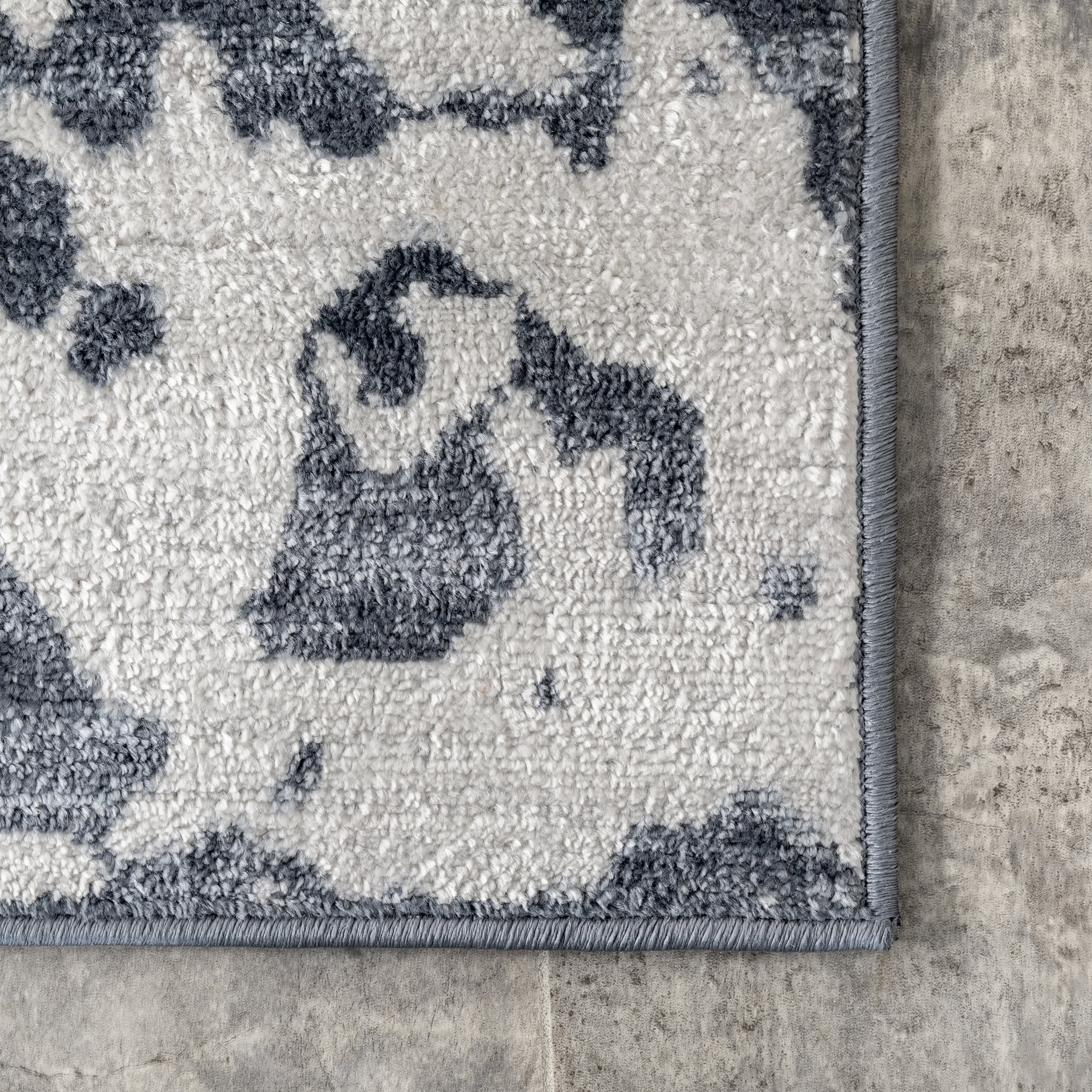 Camryn Mottled Abstract Rug | Blue - Image 3