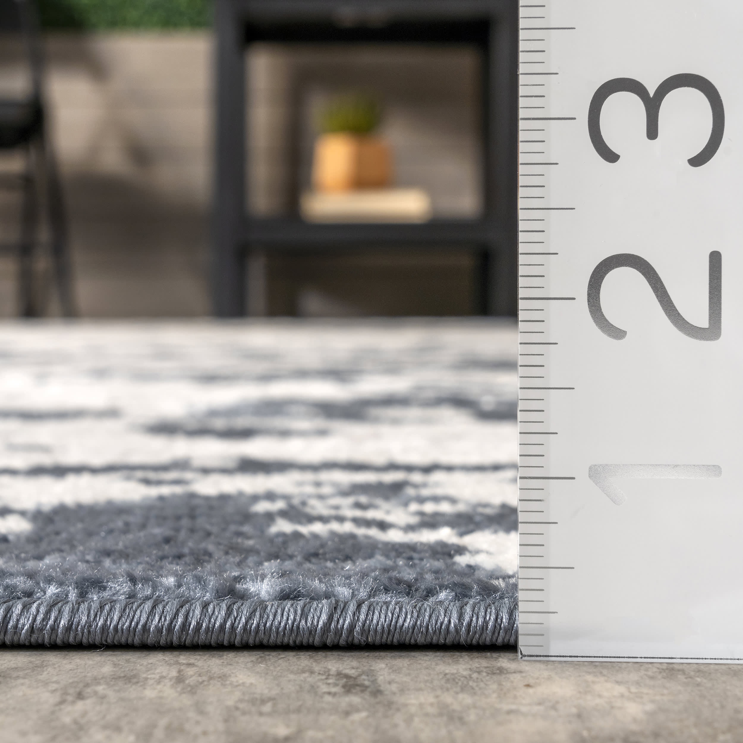 Camryn Mottled Abstract Rug | Blue - Image 5