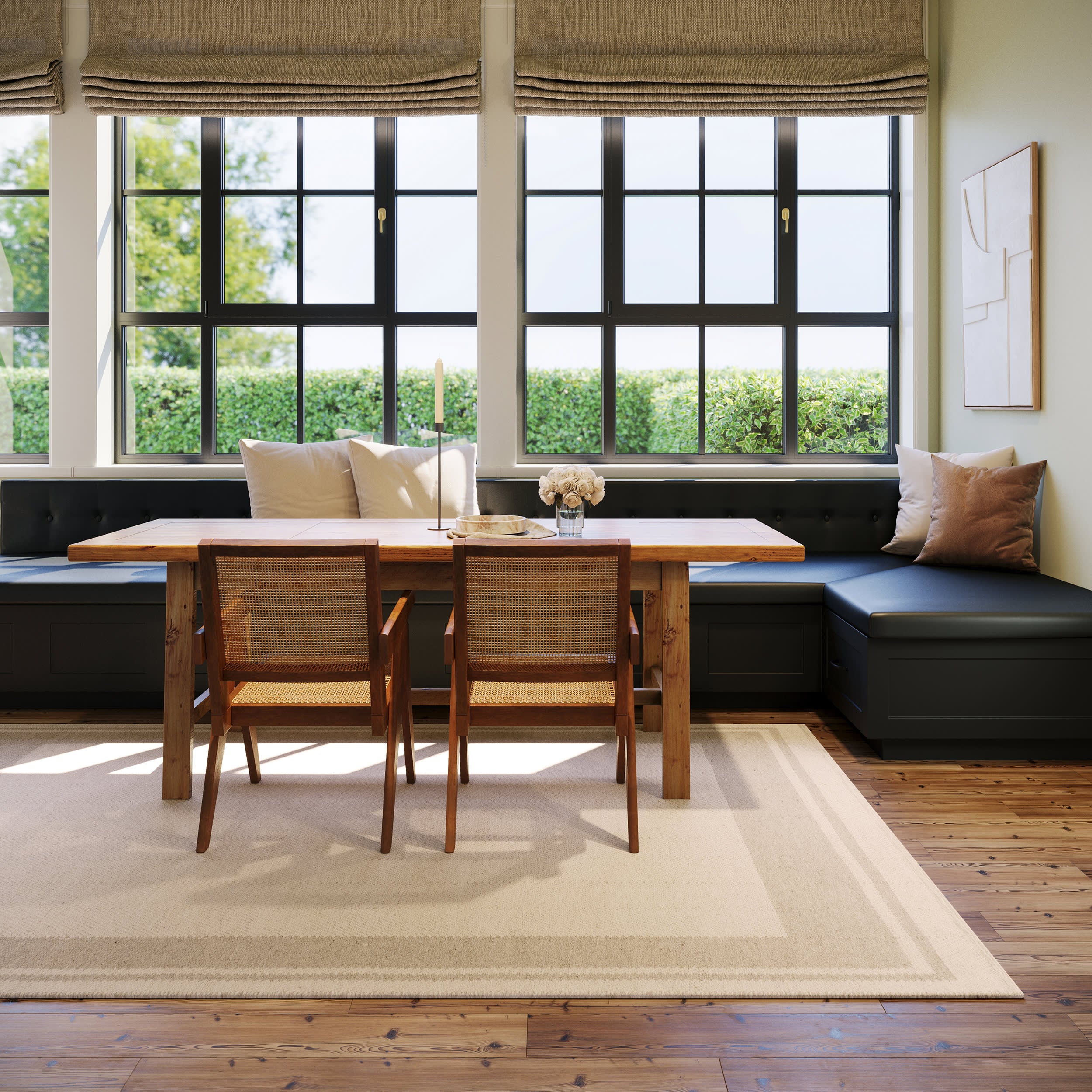 Canon Bordered Wool Rug by Nate Berkus | Beige - Image 7