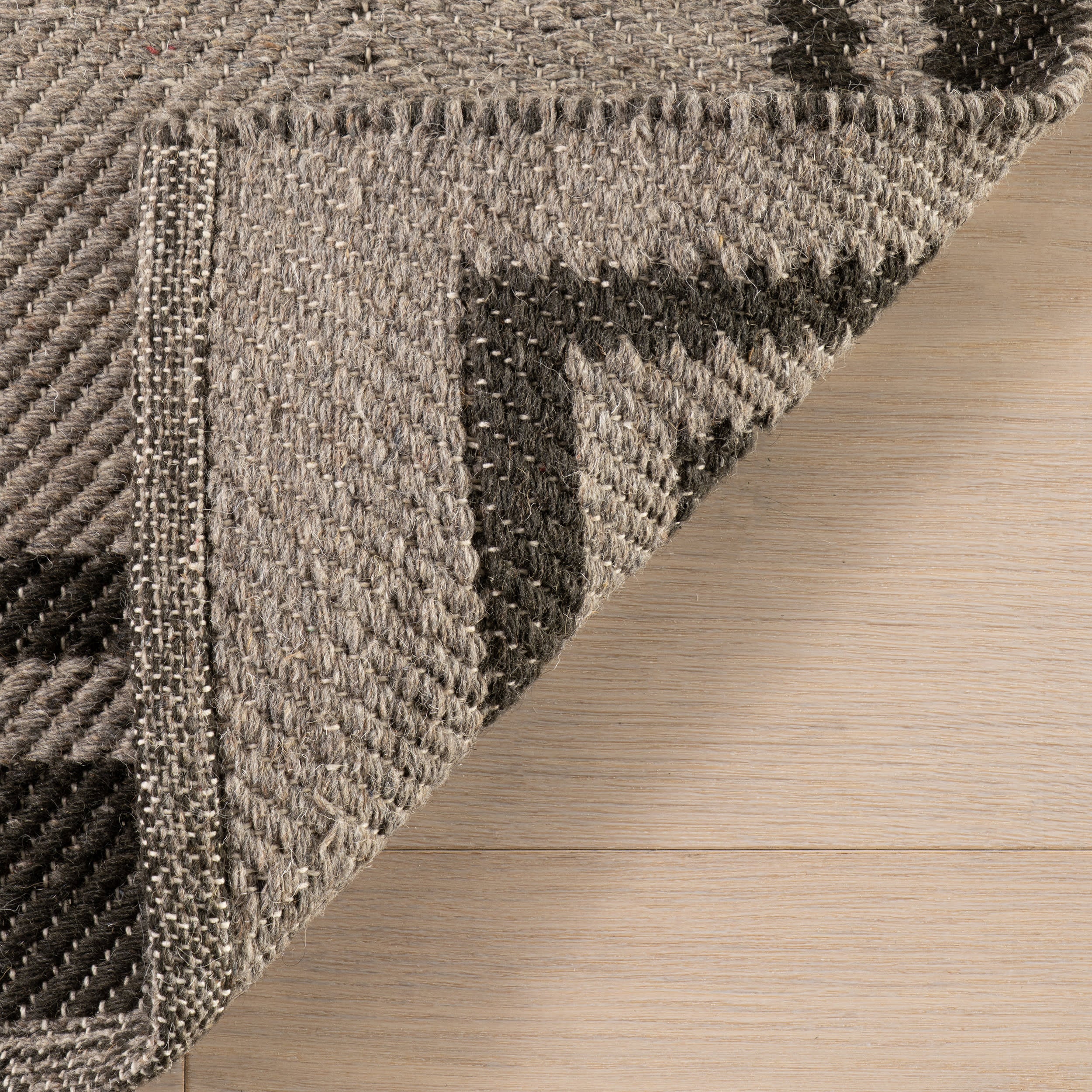 Canon Bordered Wool Rug by Nate Berkus | Charcoal - Image 6