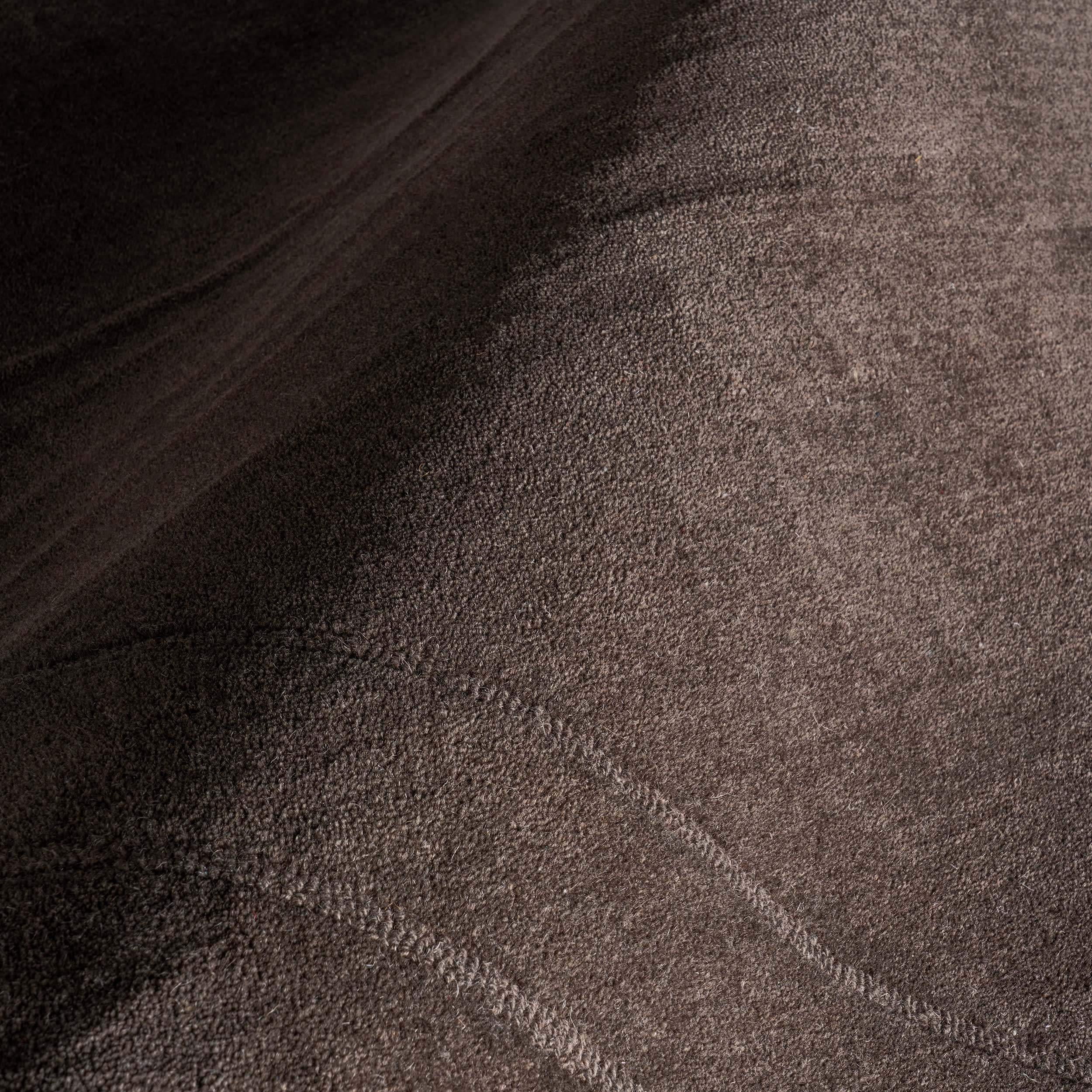 Canyon Abstract Wool Rug | Dark Brown - Image 3