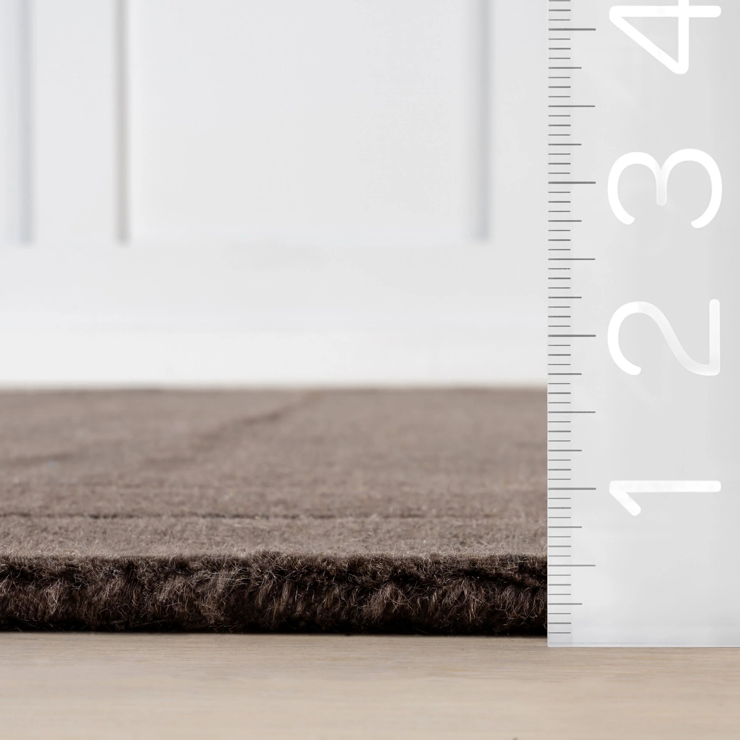 Canyon Abstract Wool Rug | Dark Brown - Image 5