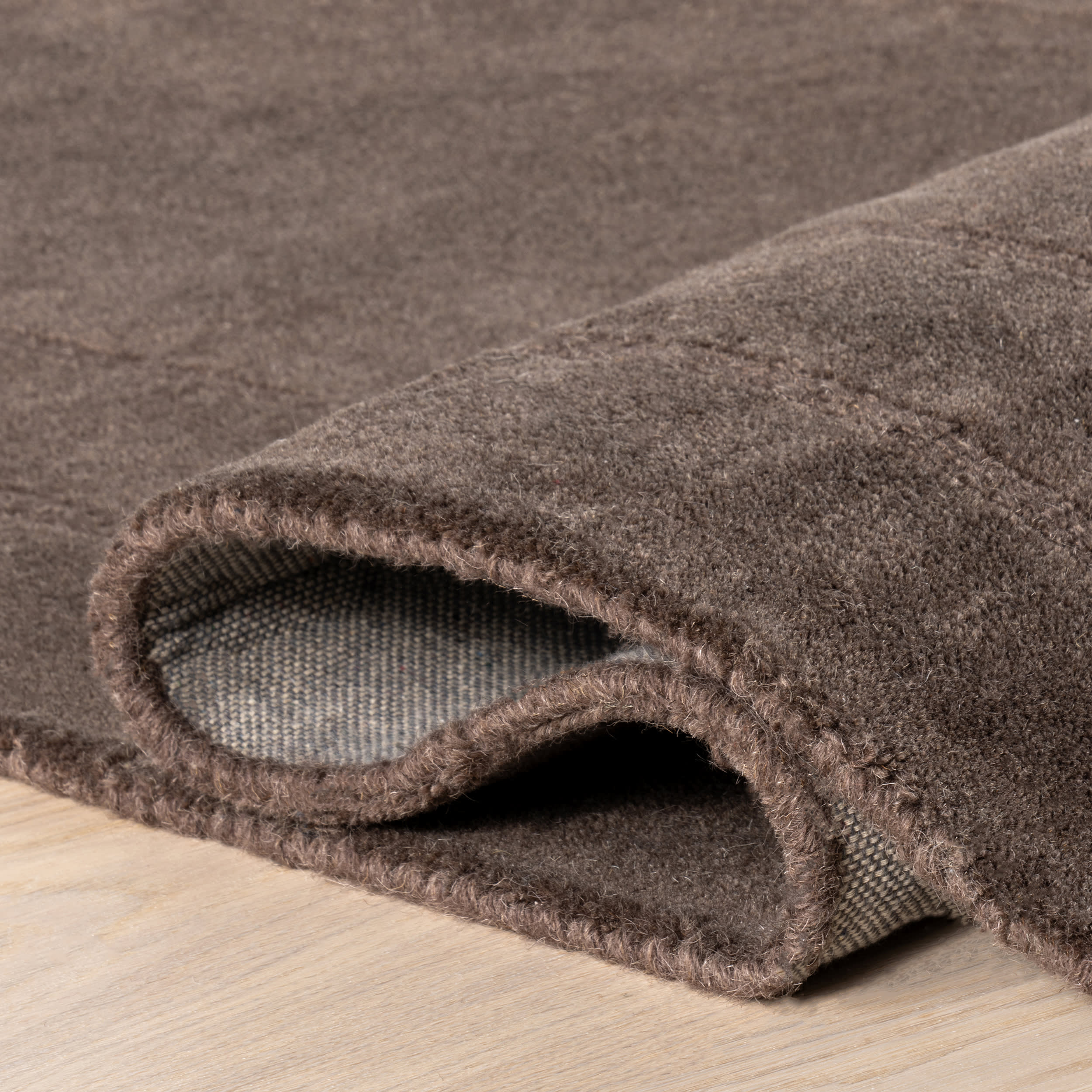 Canyon Abstract Wool Rug | Dark Brown - Image 9