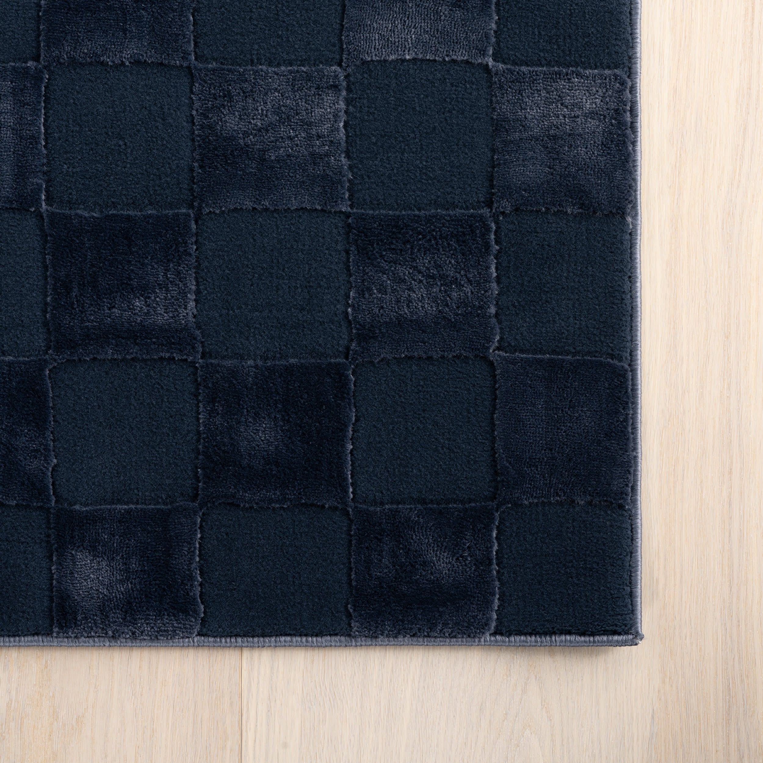 Cape May Plush Textured Washable Rug | Blue - Image 3