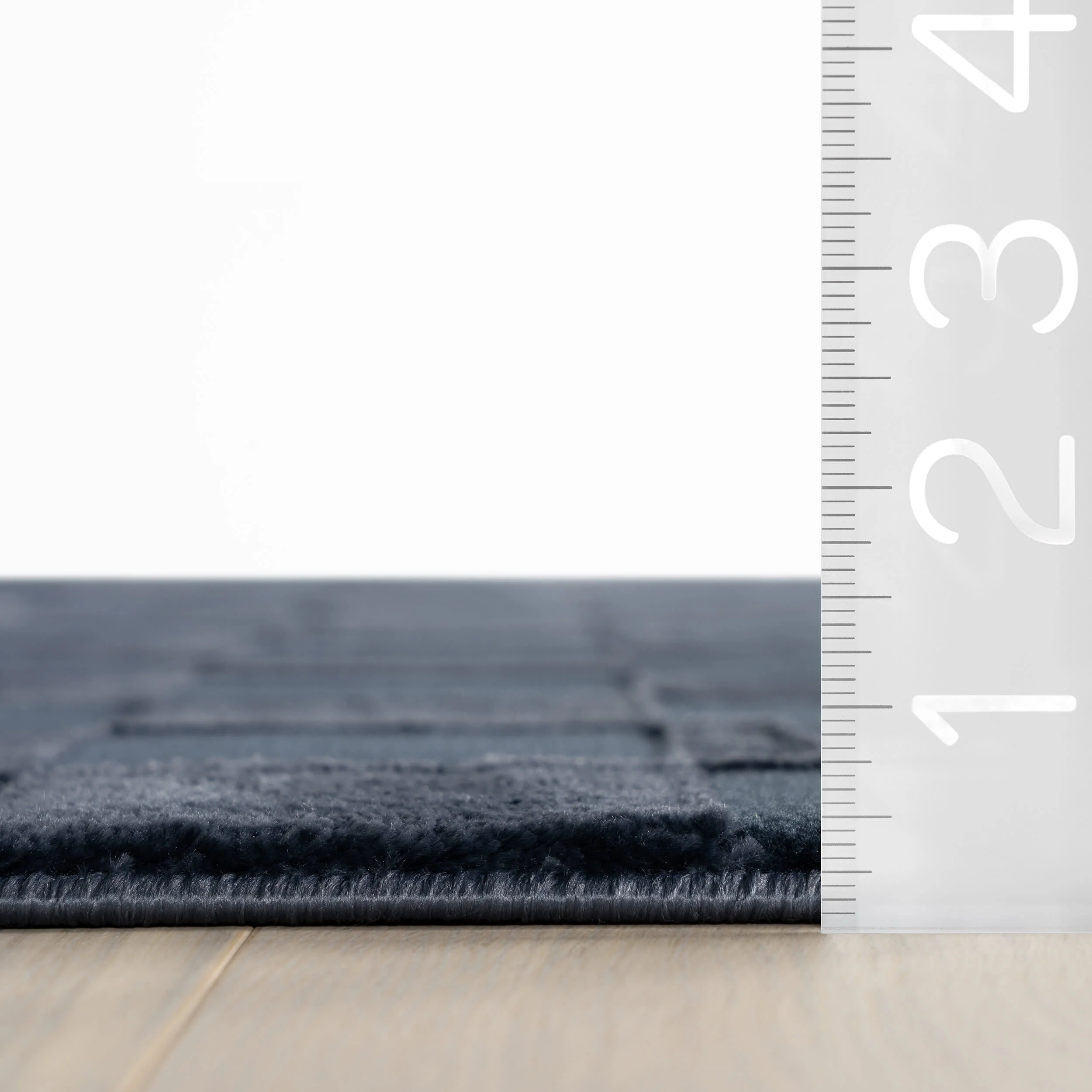 Cape May Plush Textured Washable Rug | Blue - Image 4