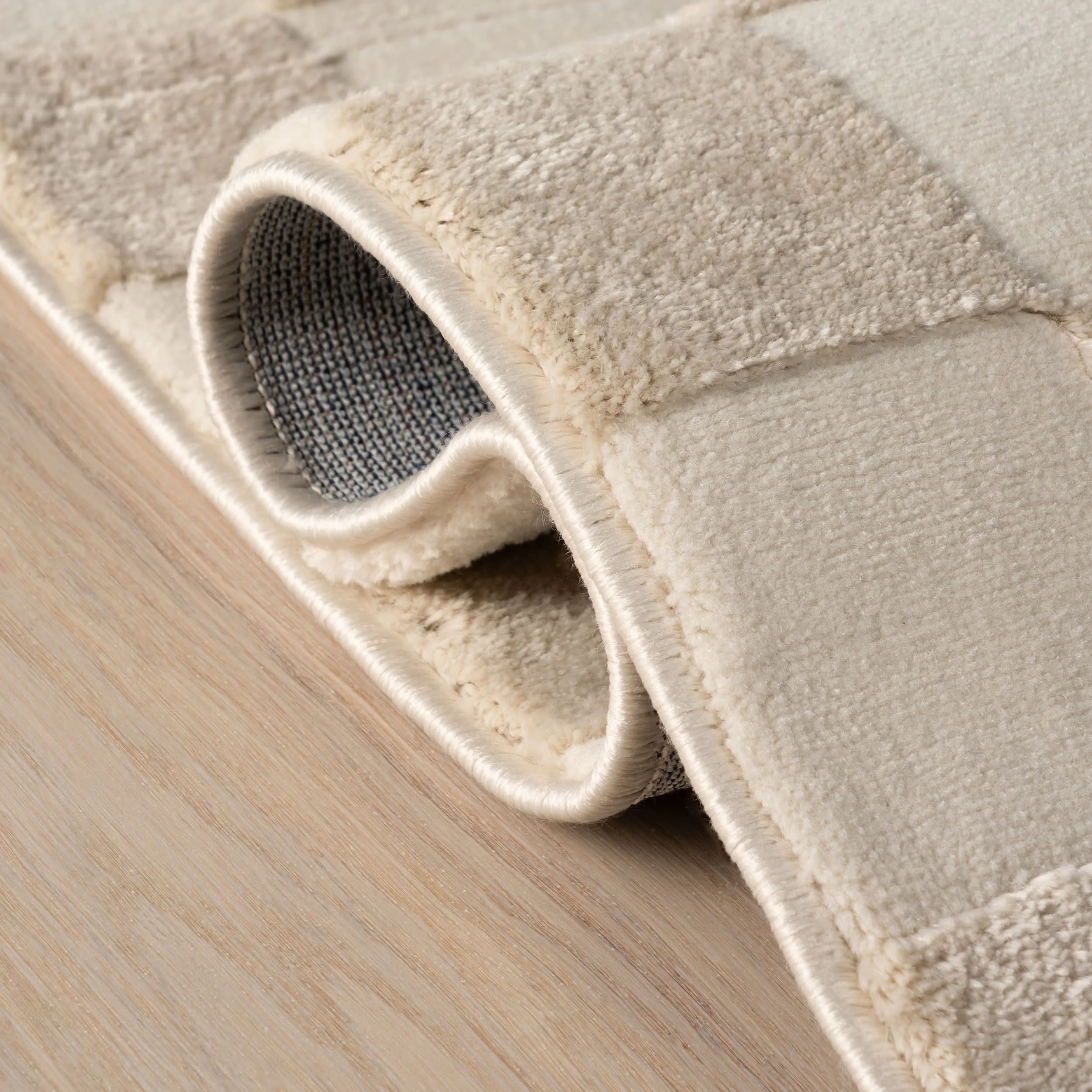 Cape May Plush Textured Washable Rug | Cream - Image 6