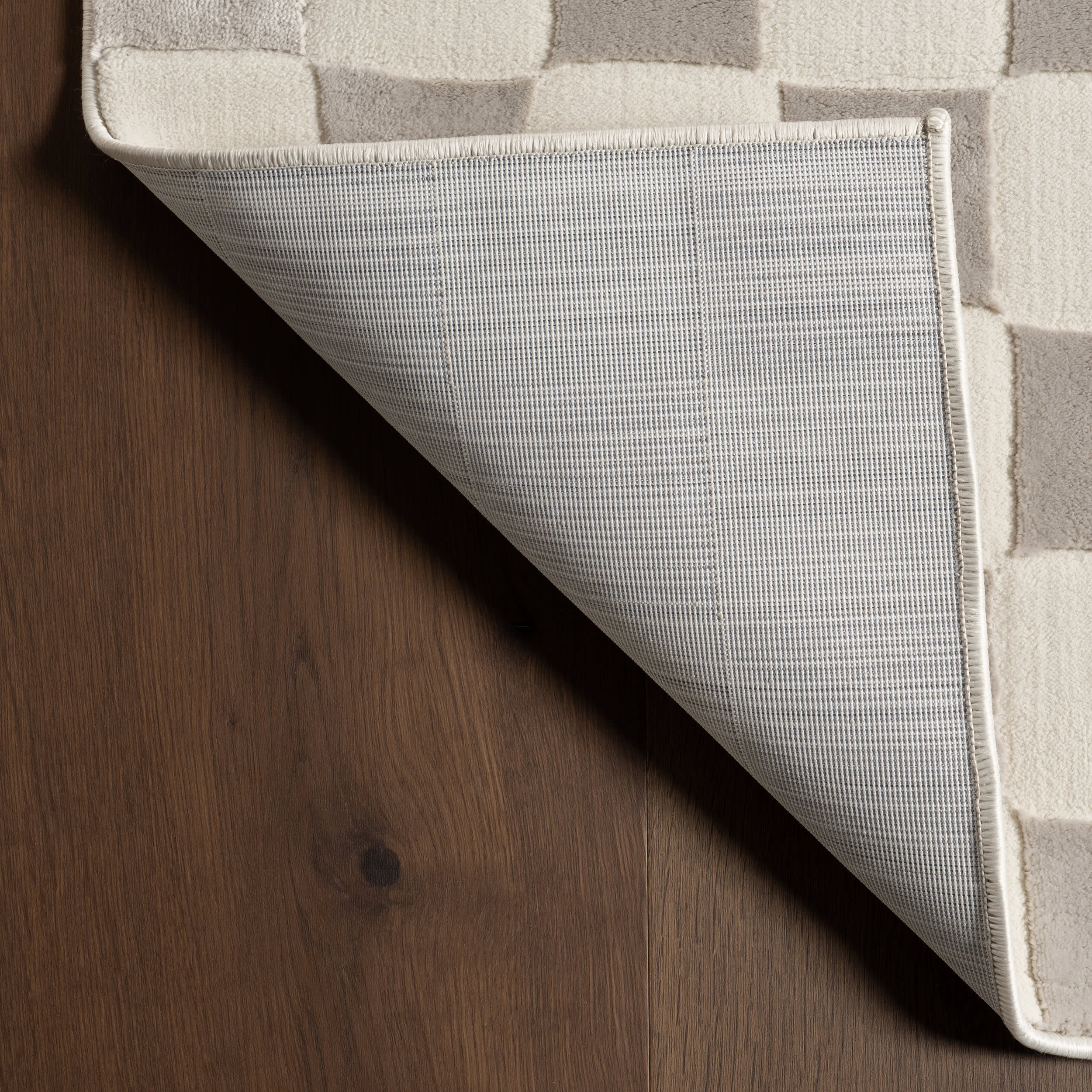 Cape May Plush Textured Washable Rug | Cream/Grey - Image 5