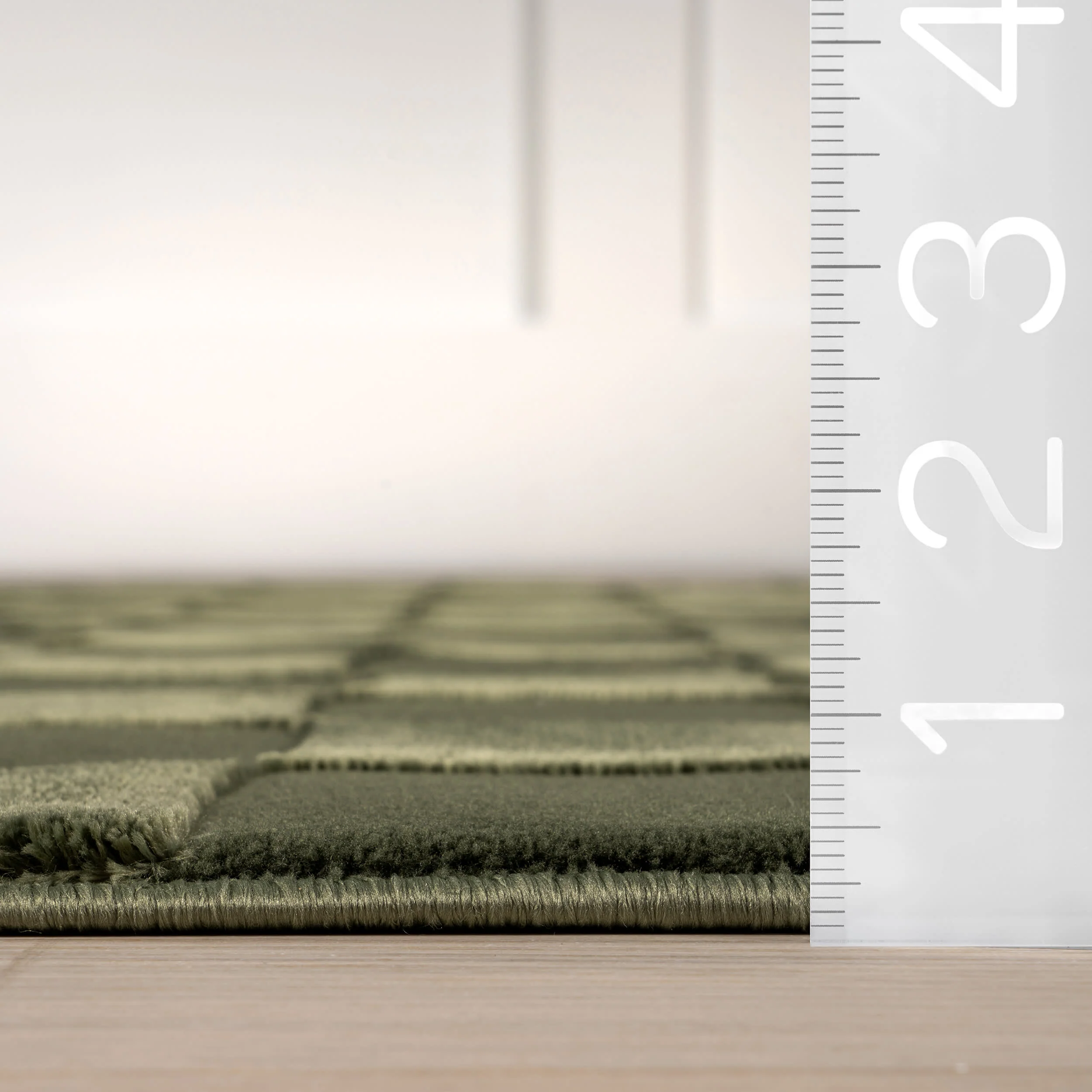 Cape May Plush Textured Washable Rug | Green - Image 4