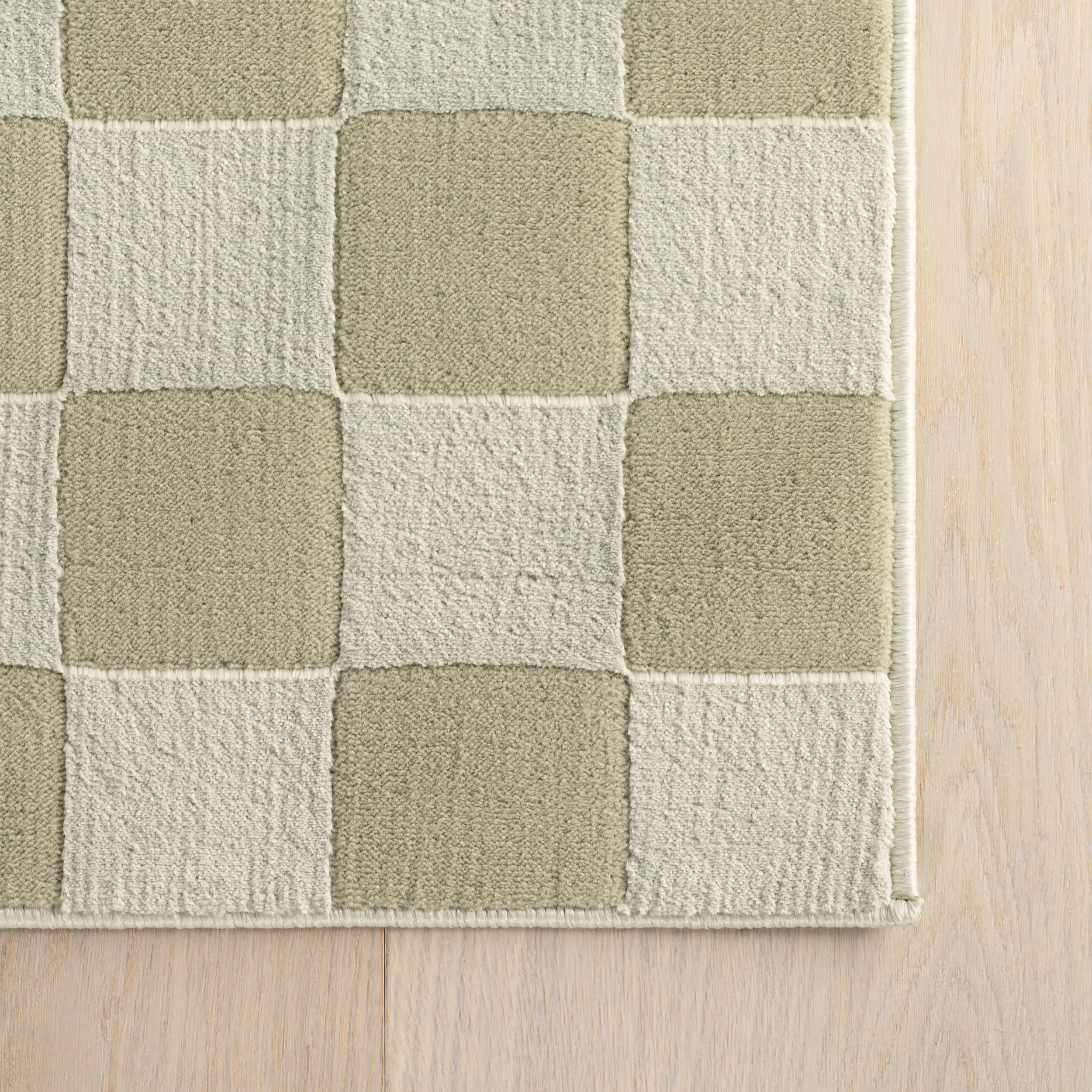 Cape May Plush Textured Washable Rug | Light Green - Image 3