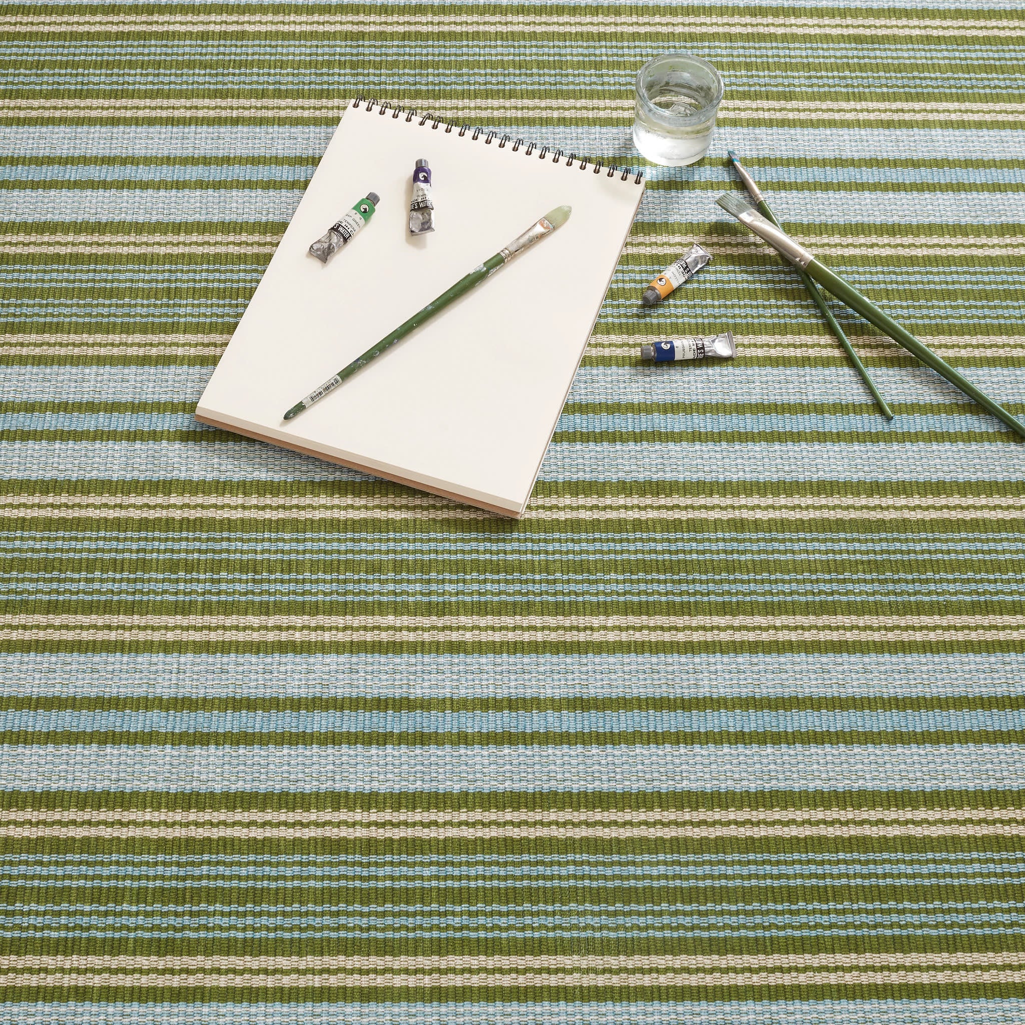Caravan Stripe Machine Washable Rug | Multi - Image 4
