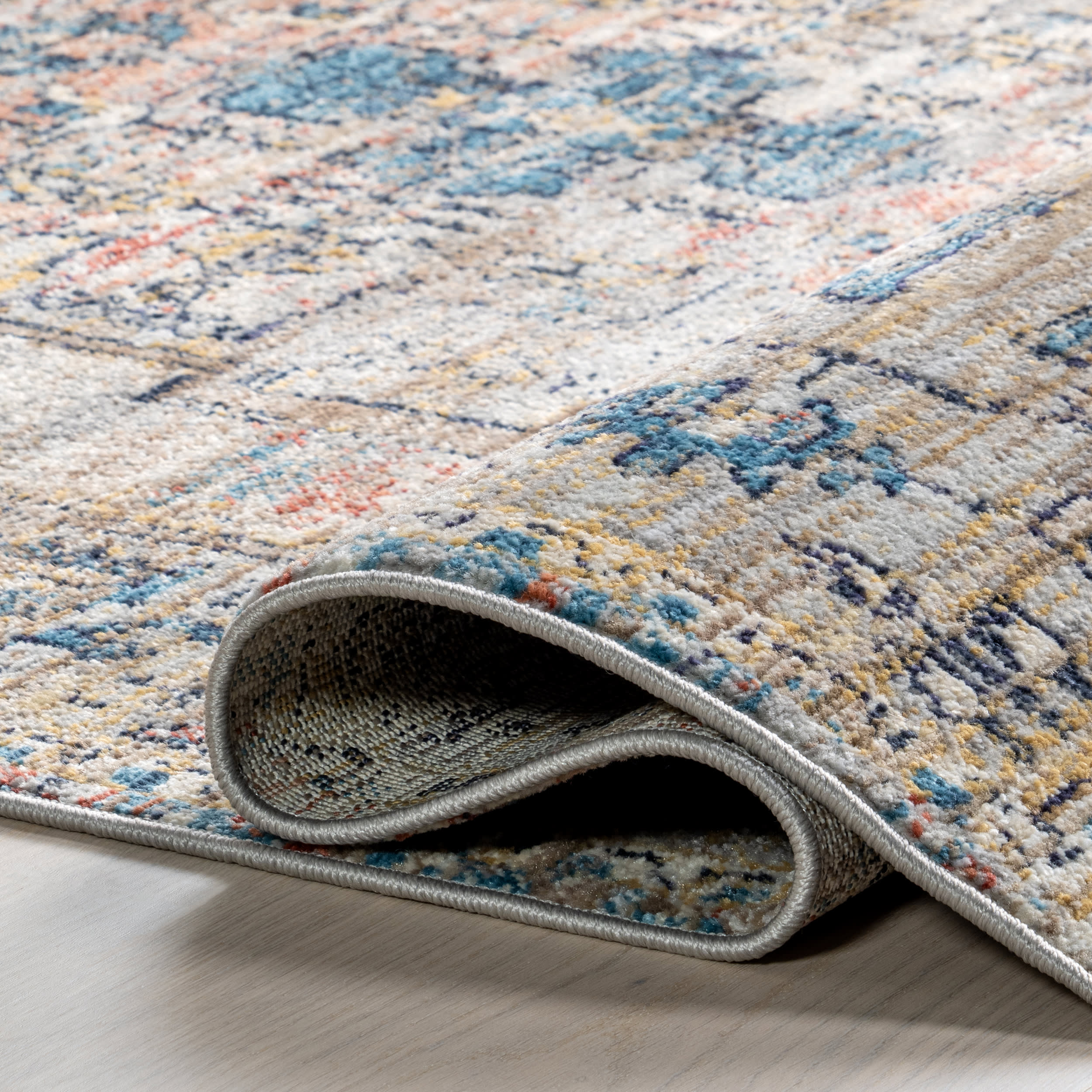 Cardinal Cartouche Rug | Blue - Image 8