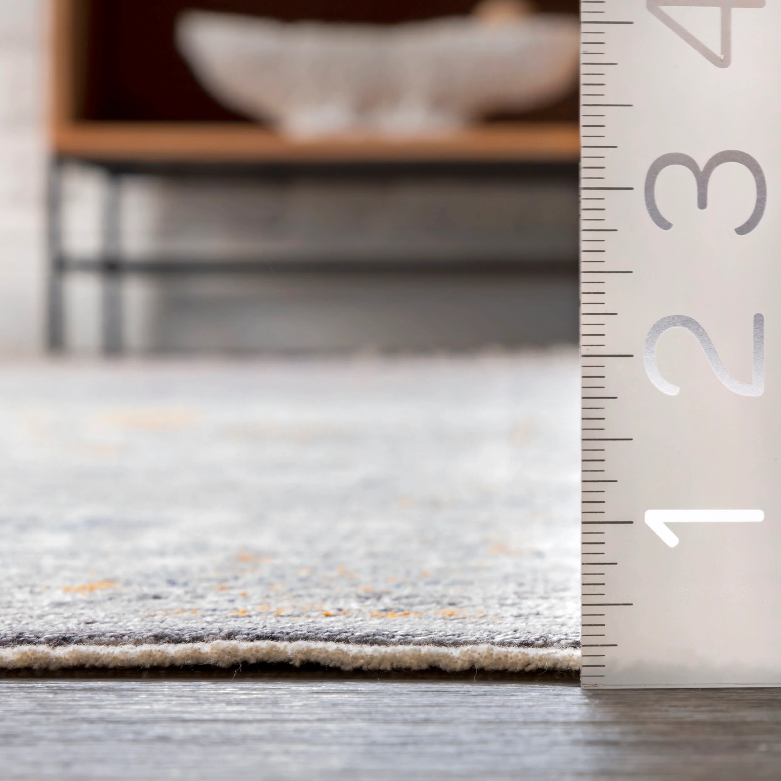 Cardinal Medallion Fringe Rug | Grey - Image 5