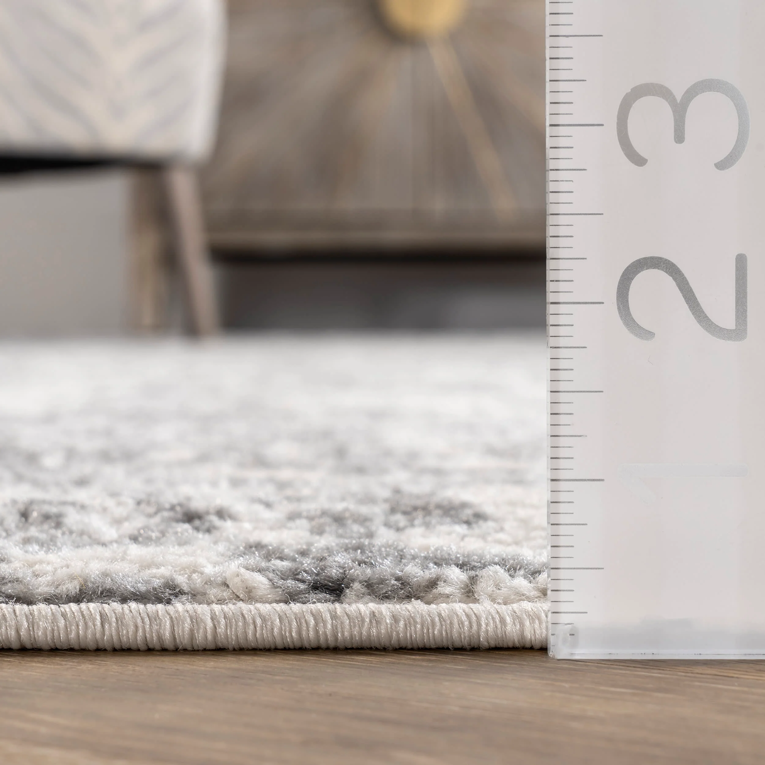 Cardinal Peony Vineyard Rug | Grey - Image 5