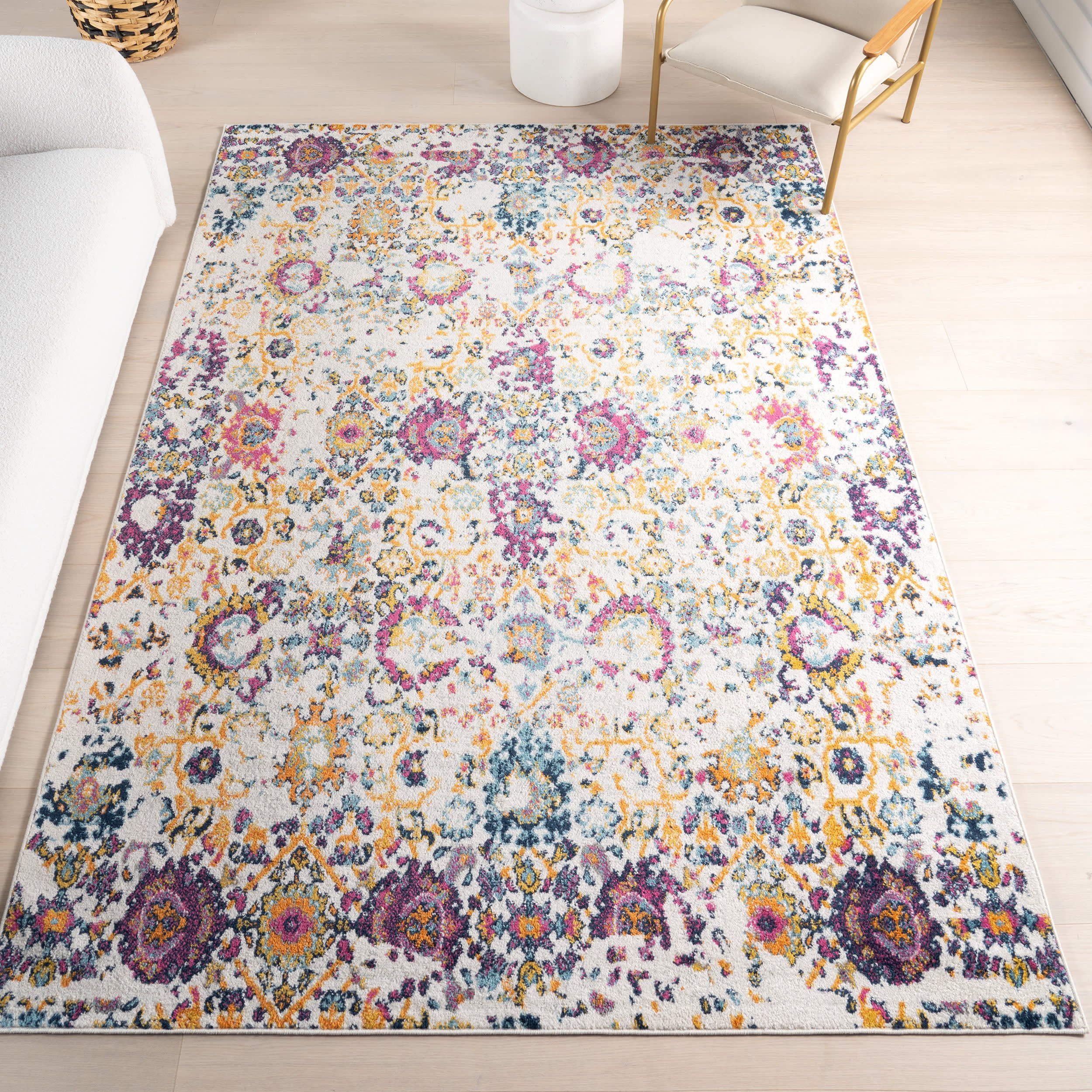 Cardinal Peony Vineyard Rug | Multicolor - Image 2