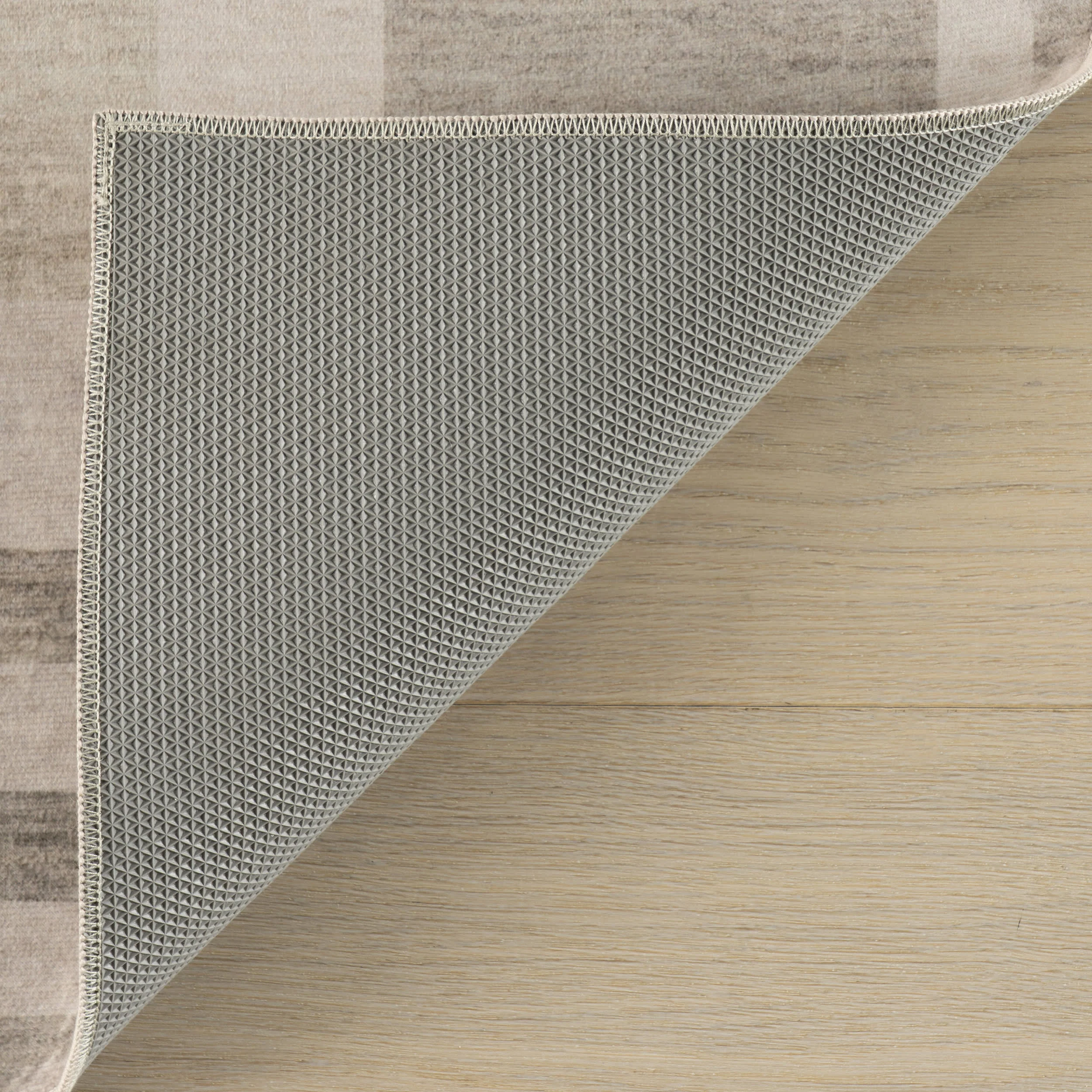 Carisse Striped Washable Rug | Beige - Image 7