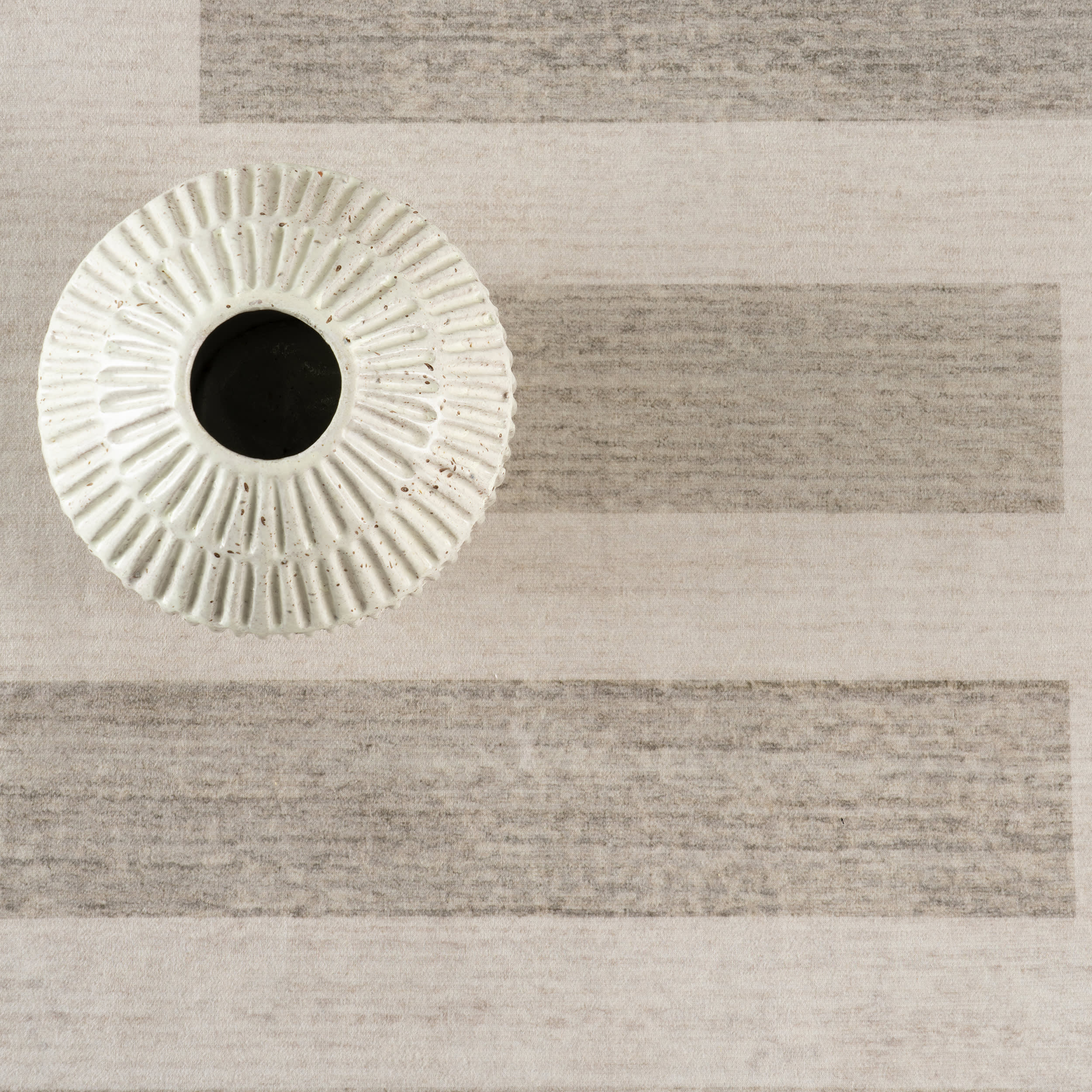 Carisse Striped Washable Rug | Beige - Image 8