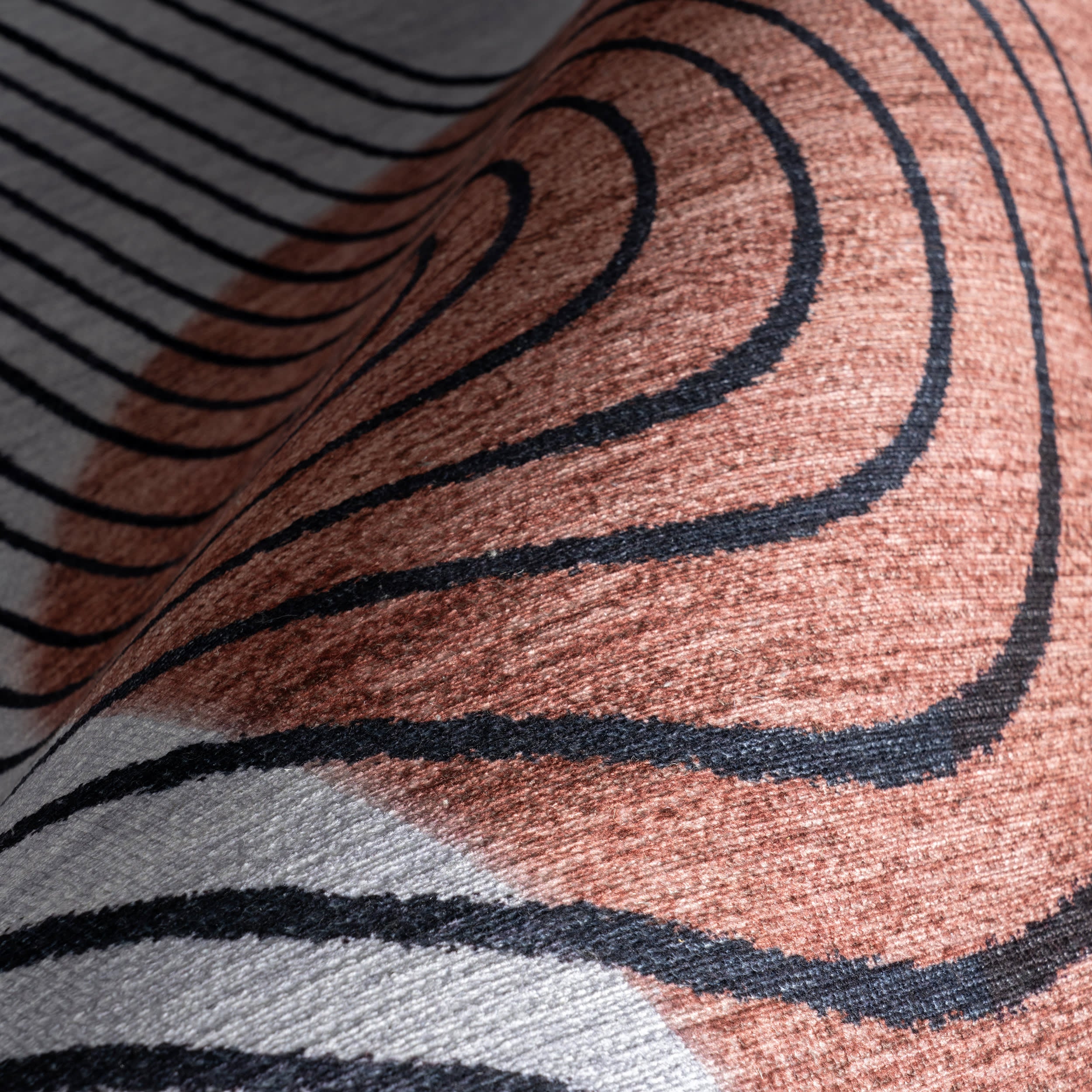 Carlotta Washable Desert Sunset Rug | Burnt Orange - Image 3