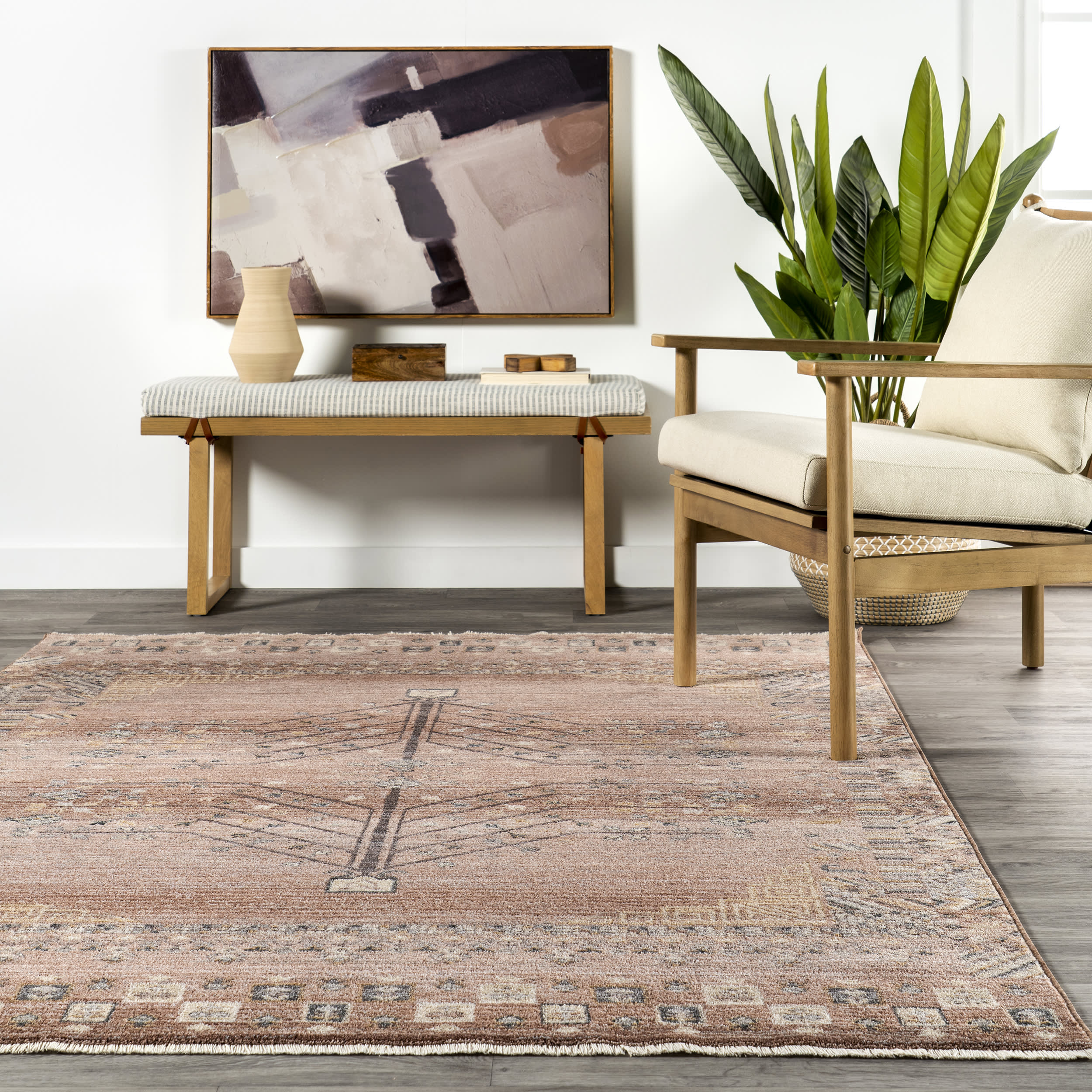 Carmina Antique Meadow Rug | Rust - Image 4