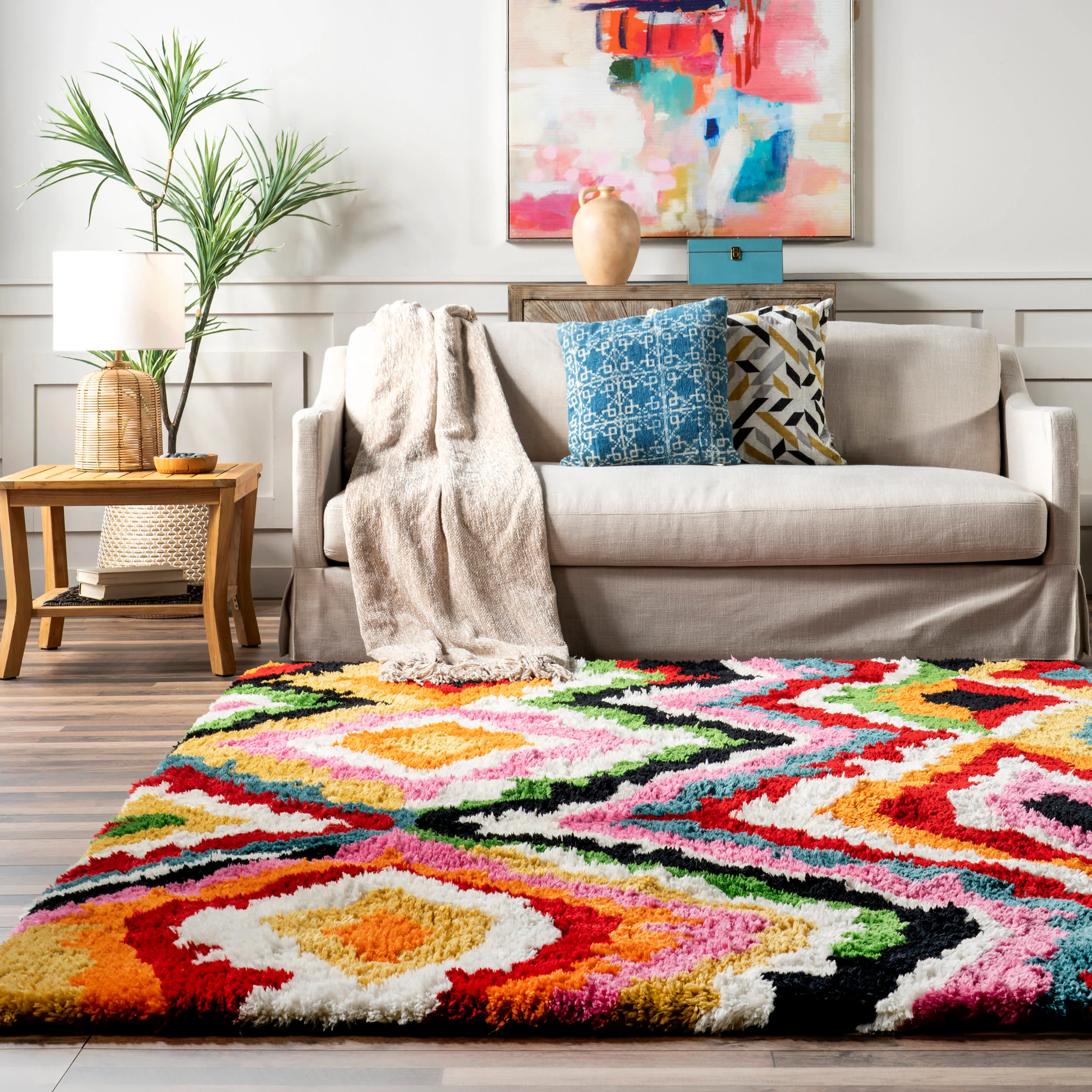 Carnival Shag Rug | Multicolor - Image 4