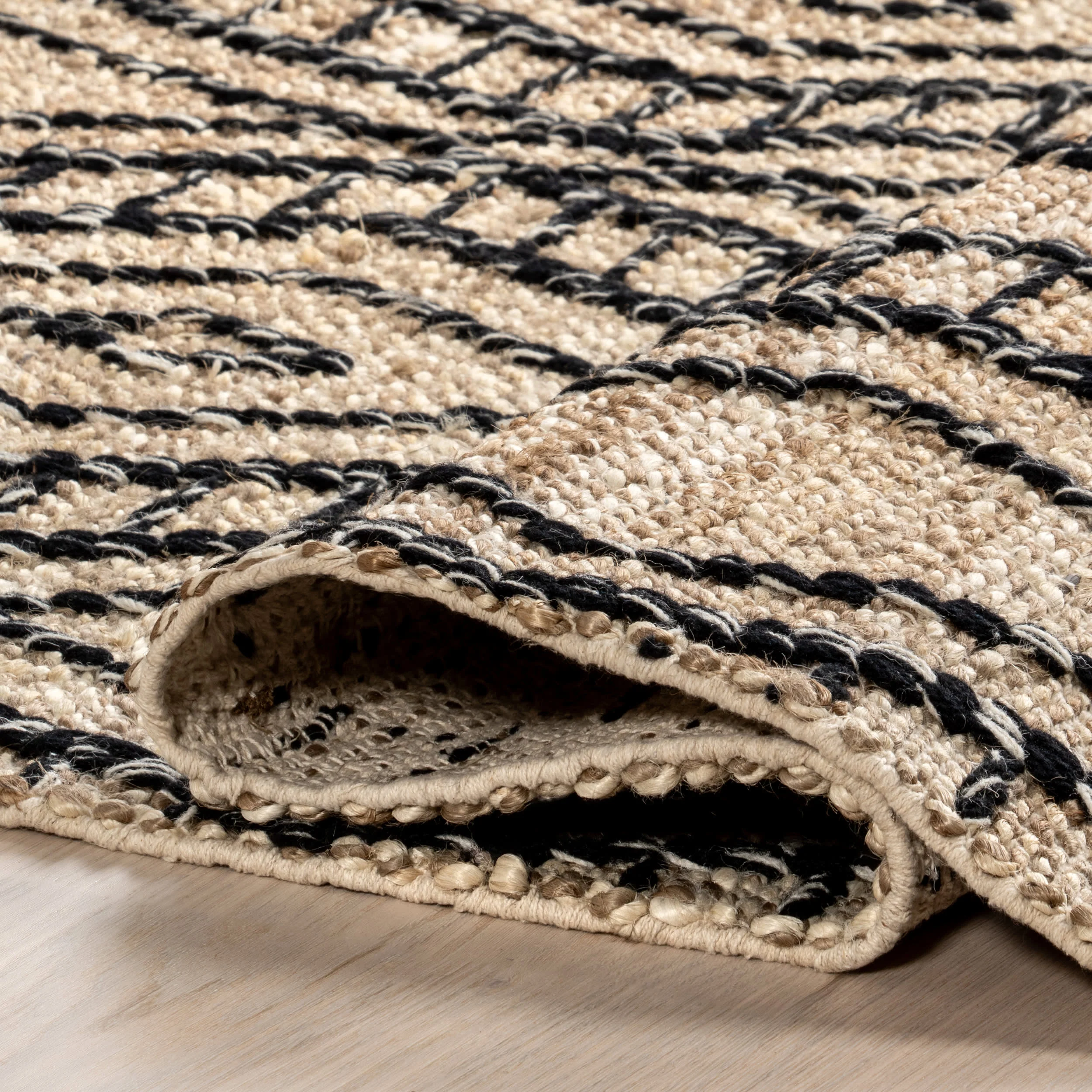 Carolyn Trellis Jute Rug | Light Beige - Image 8