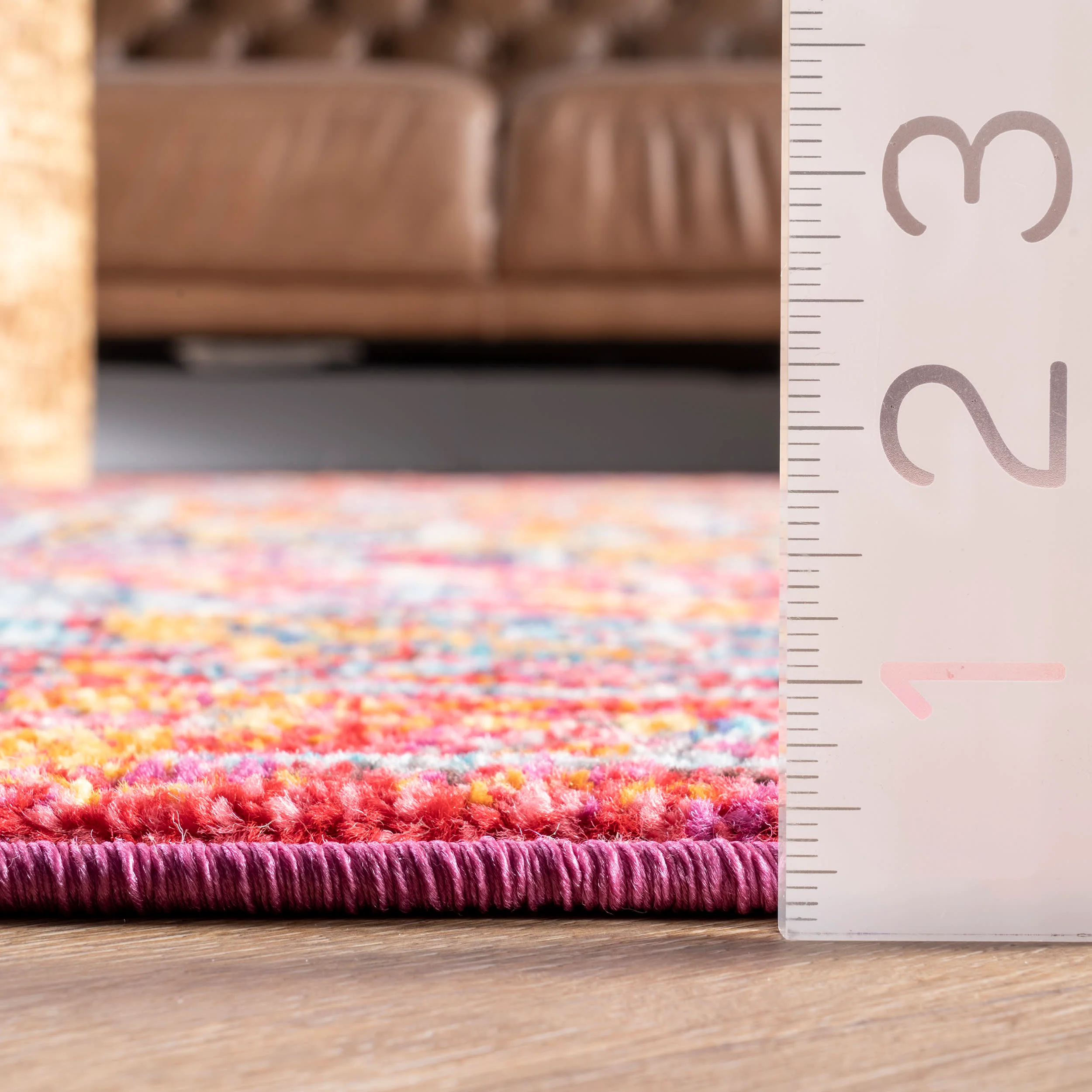 Cartouche Medallion Rug | Pink - Image 5