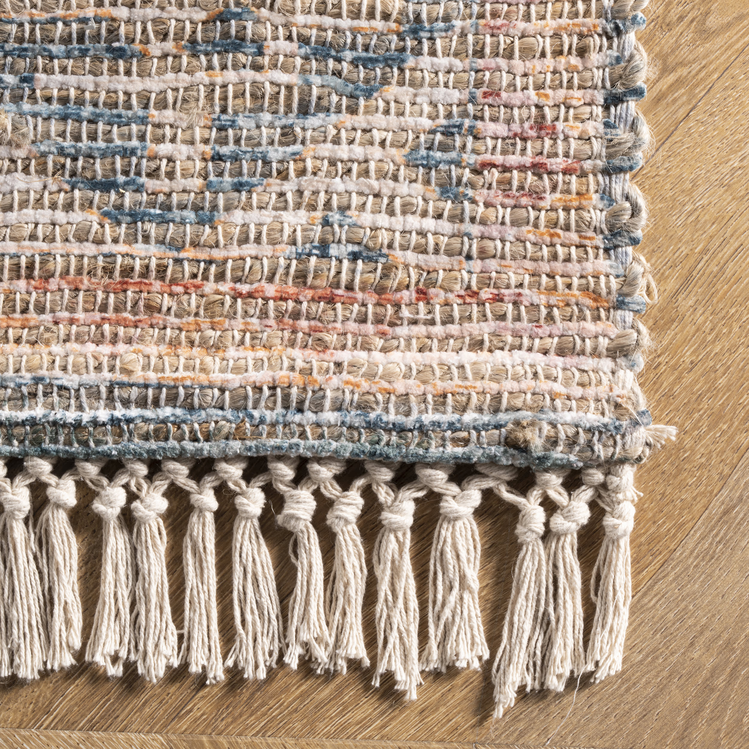 Cartouche Medallion Tassel Rug | Multicolor - Image 3