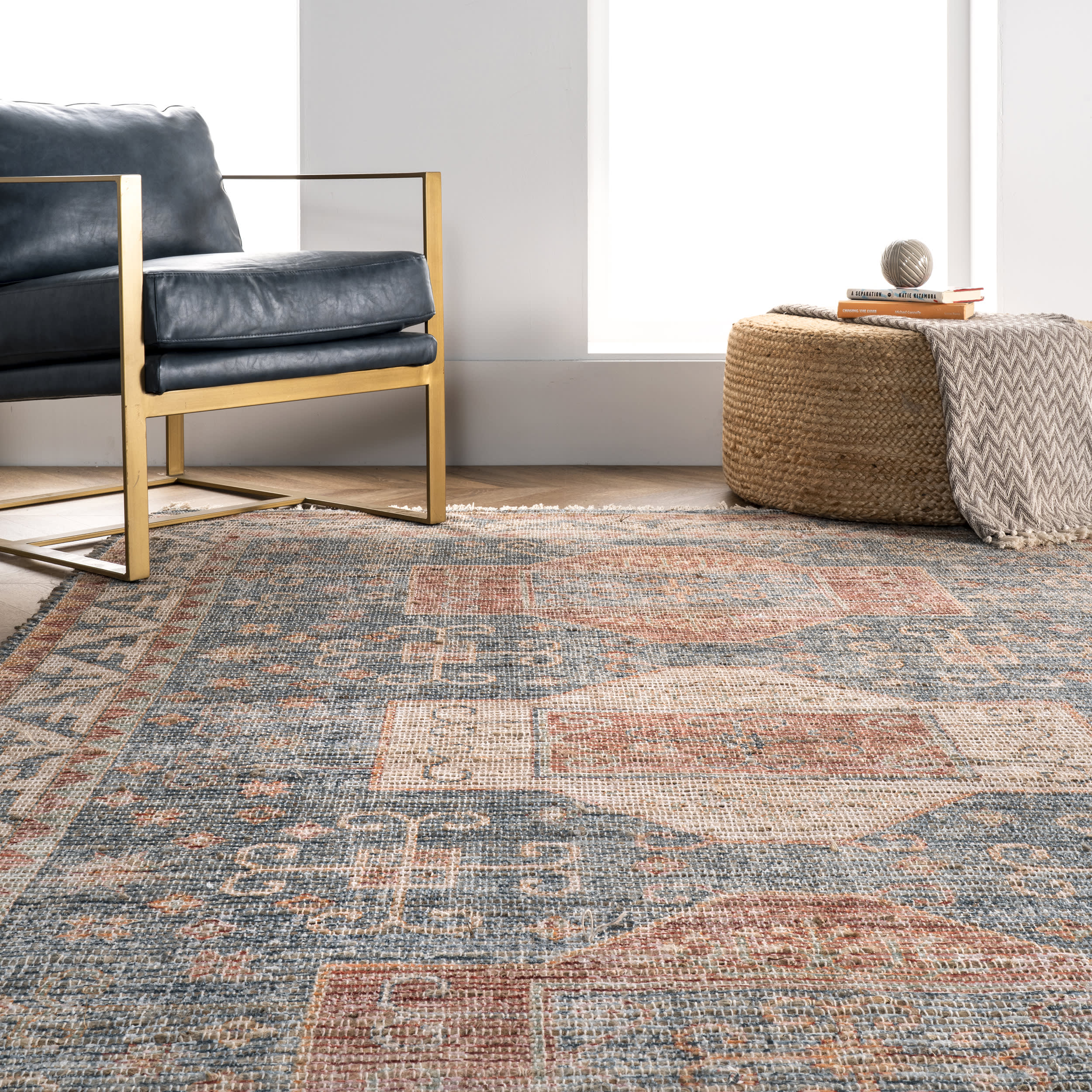 Cartouche Medallion Tassel Rug | Multicolor - Image 4