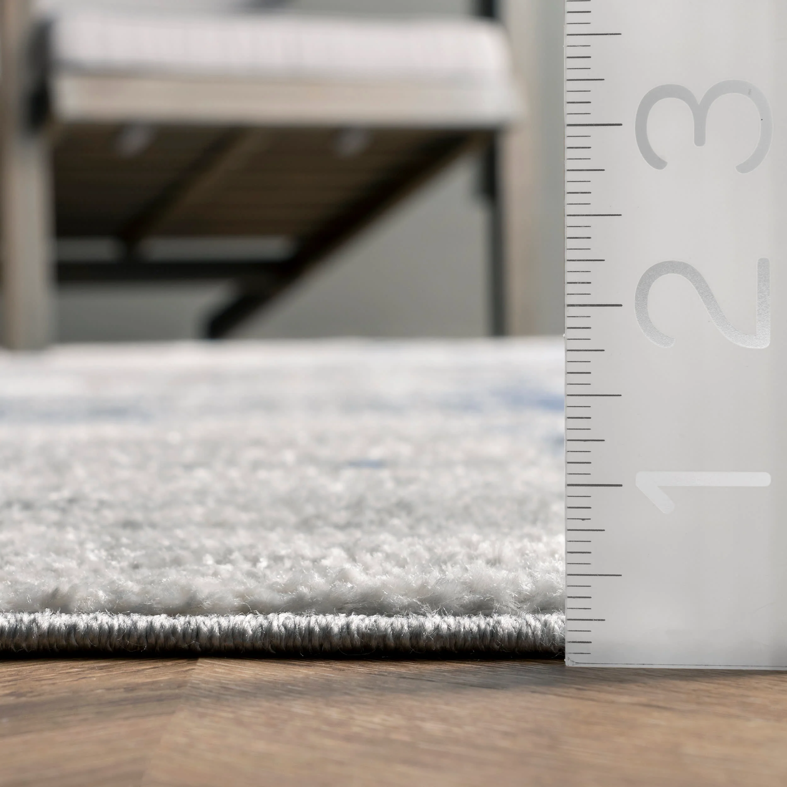 Cascading Abstract Rug | Light Grey - Image 5
