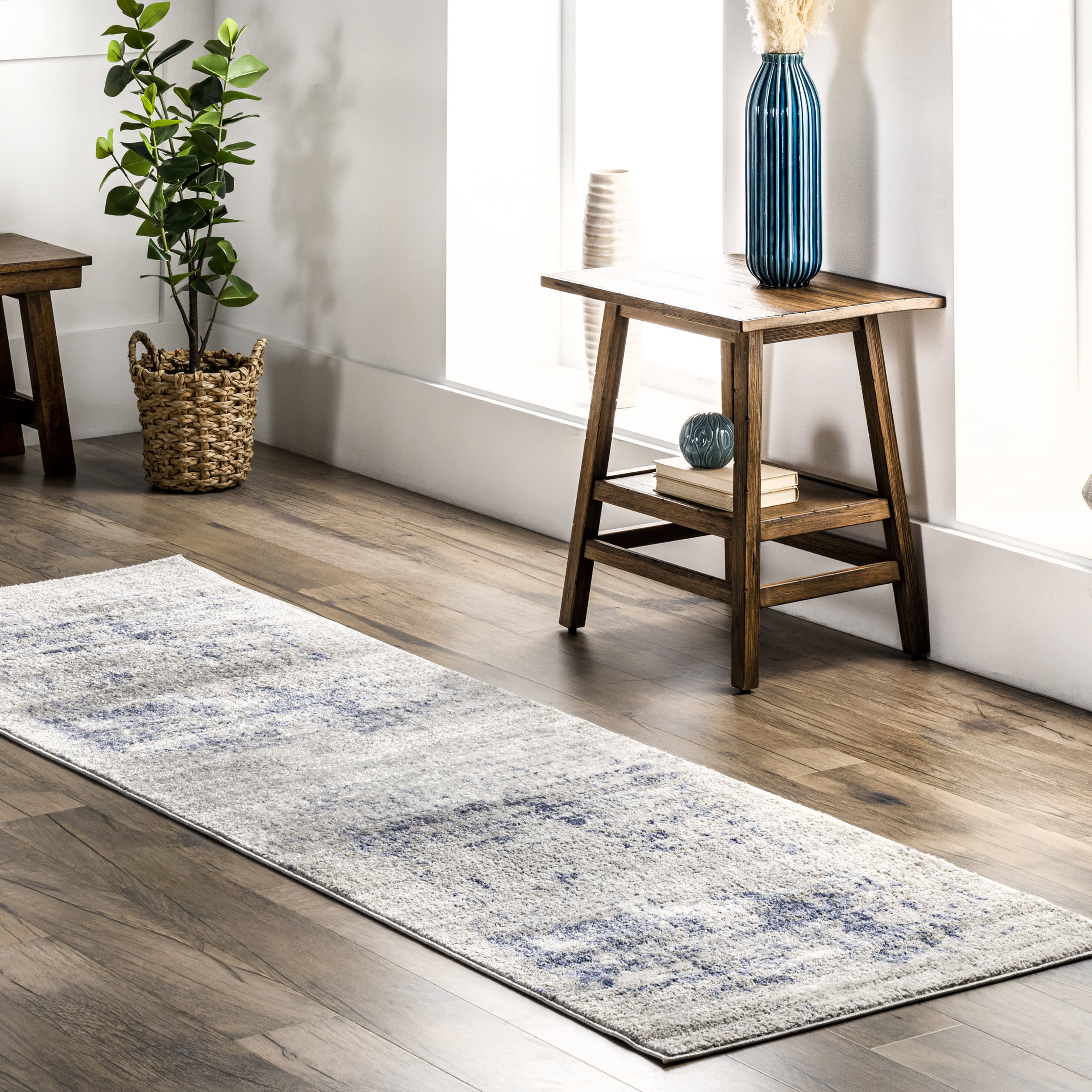 Cascading Abstract Rug | Light Grey - Image 2