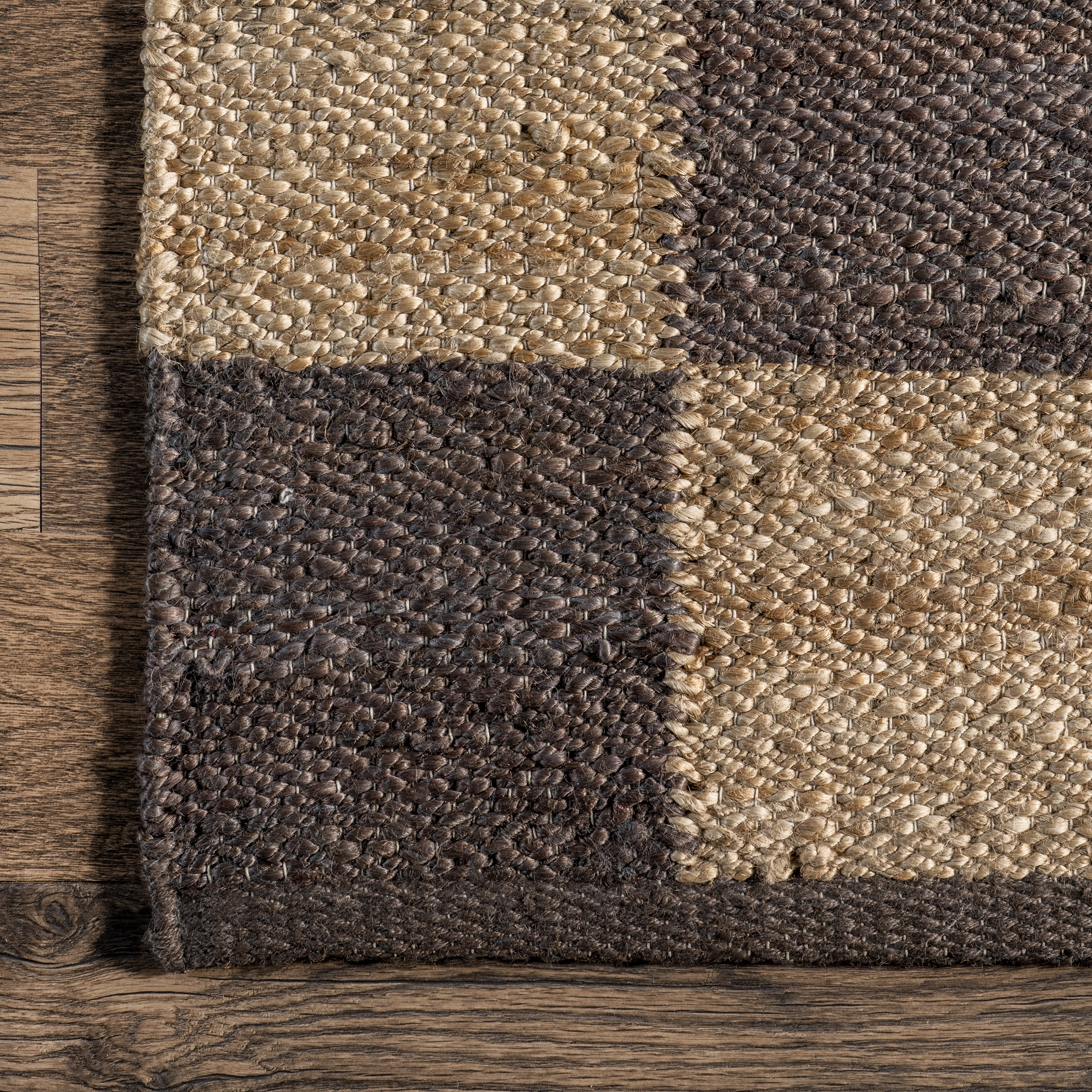 Cassia Classic Checkered Rug | Dark Grey - Image 3