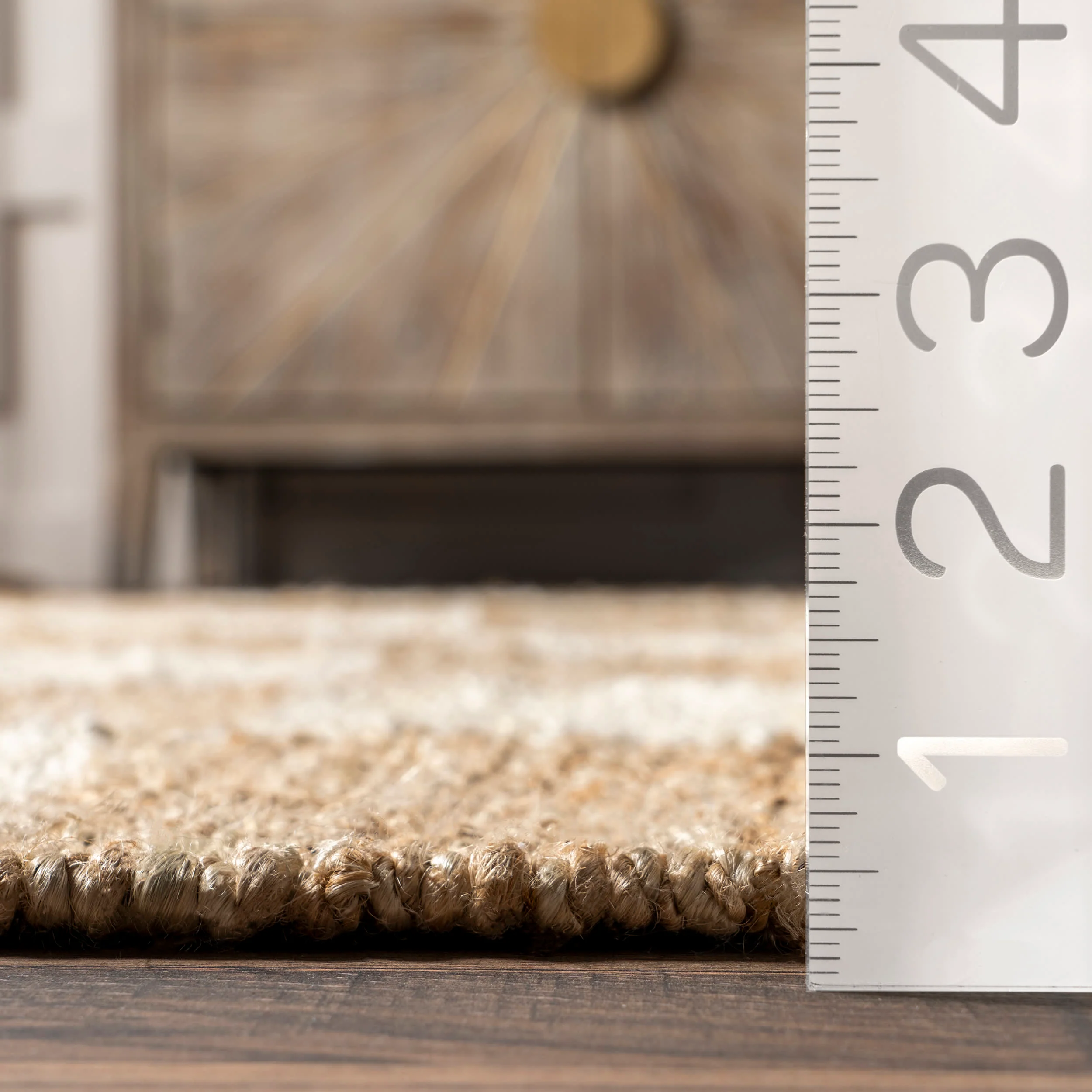 Cassia Classic Checkered Rug | Ivory - Image 5