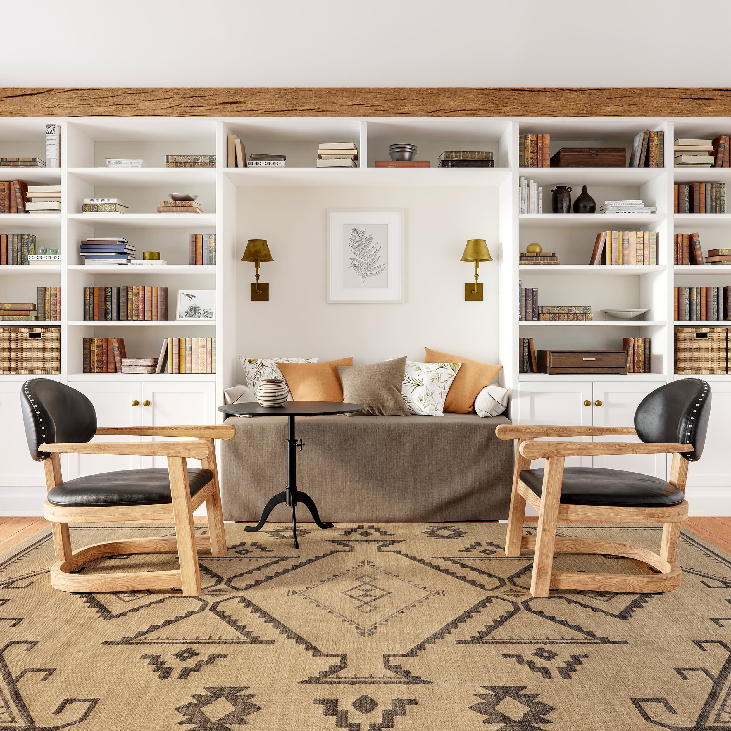Cassia Easy-Jute Washable Geometric Rug | Natural - Image 2