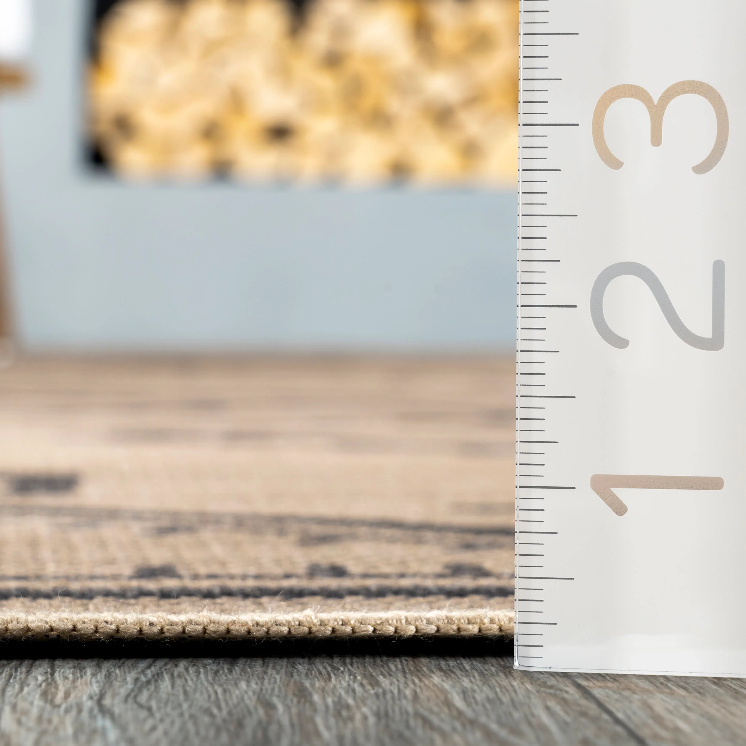 Cassia Easy-Jute Washable Geometric Rug | Natural - Image 4