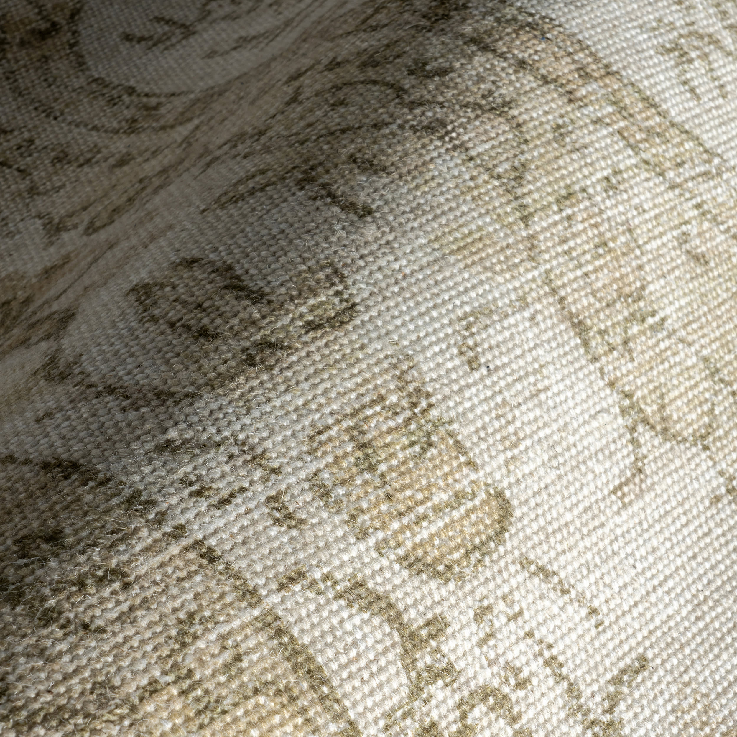 Castellan Medallion Wool and Cotton Rug | Beige - Image 3