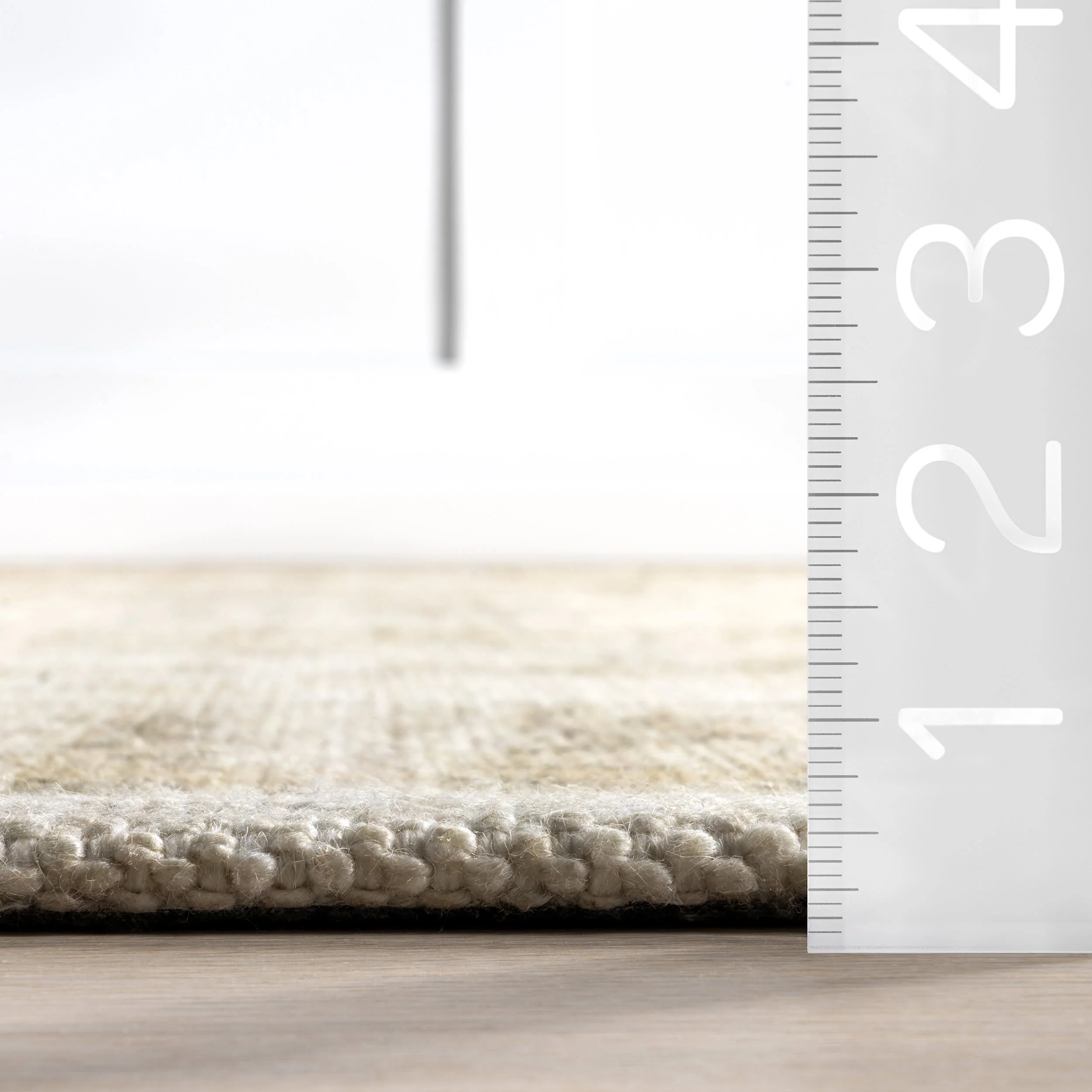 Castellan Medallion Wool and Cotton Rug | Beige - Image 5