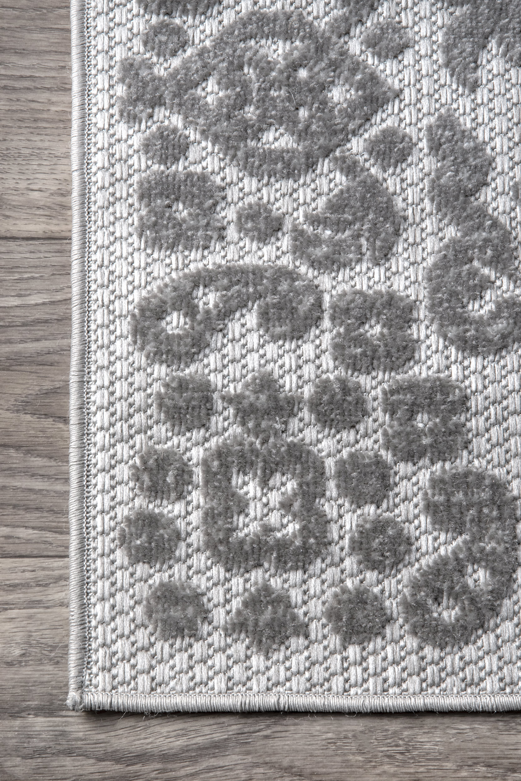 Castle Medallion Indoor/Outdoor Rug | Grey - Image 3