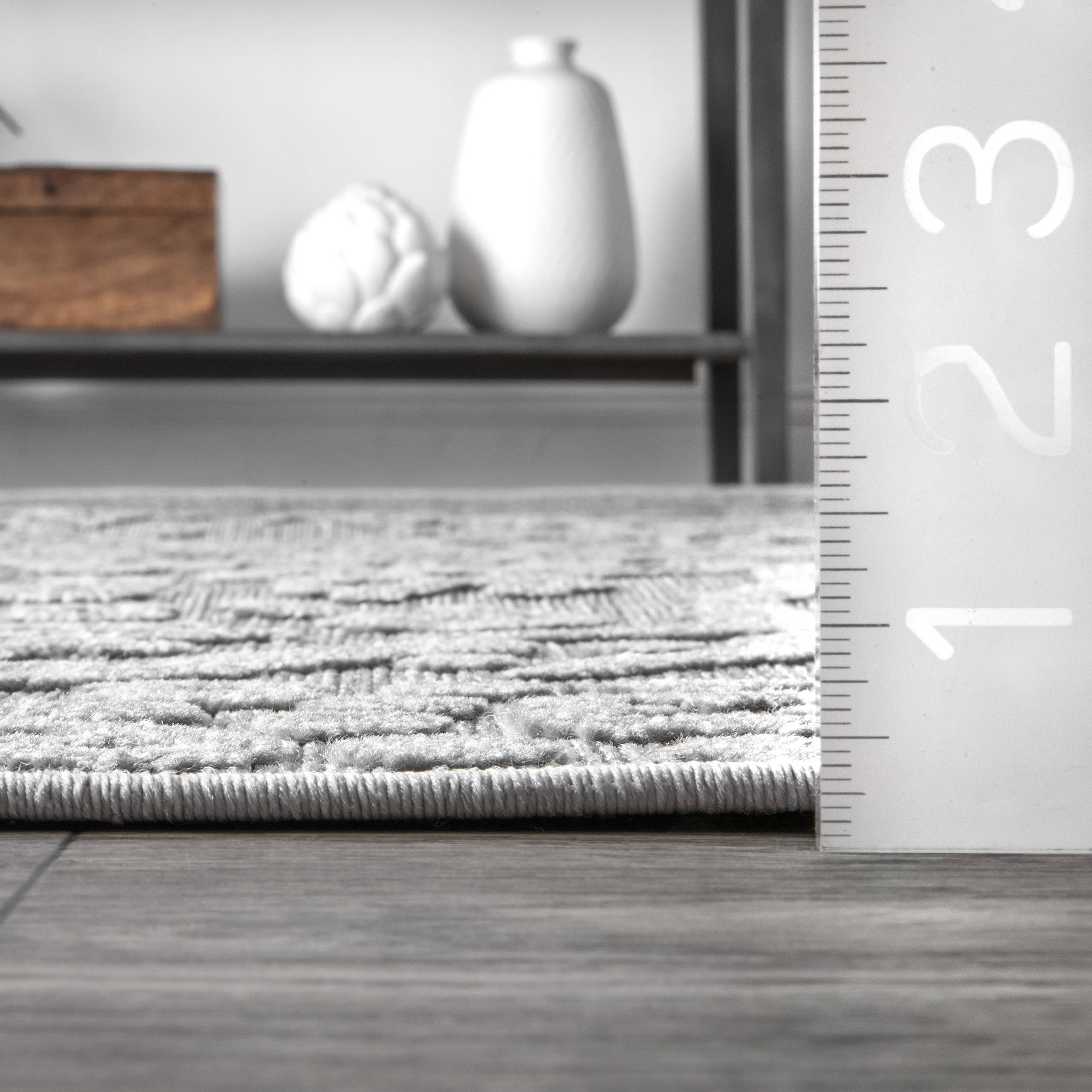 Castle Medallion Indoor/Outdoor Rug | Grey - Image 4