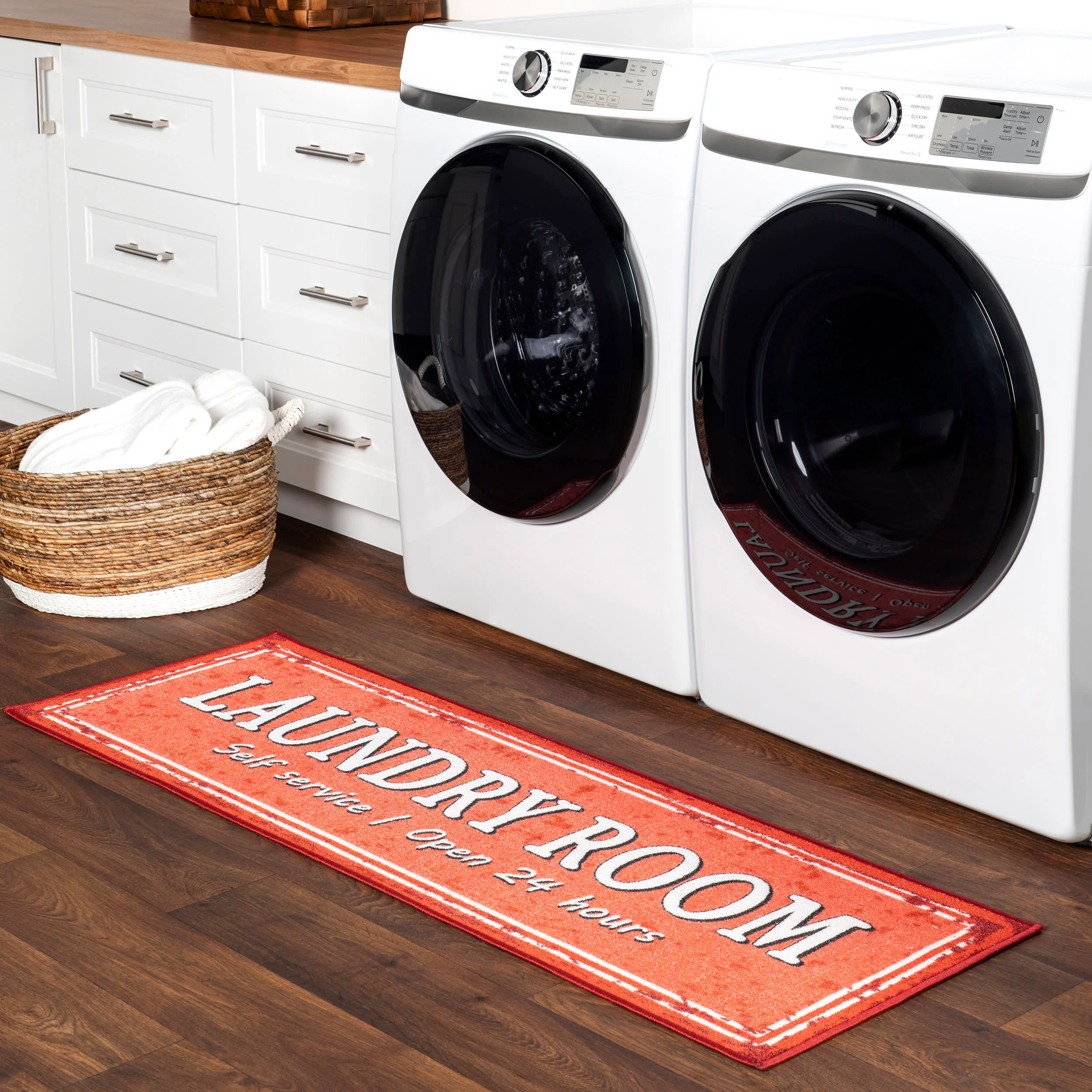 Cathy Washable Service Sign Laundry Mat | Red - Image 2