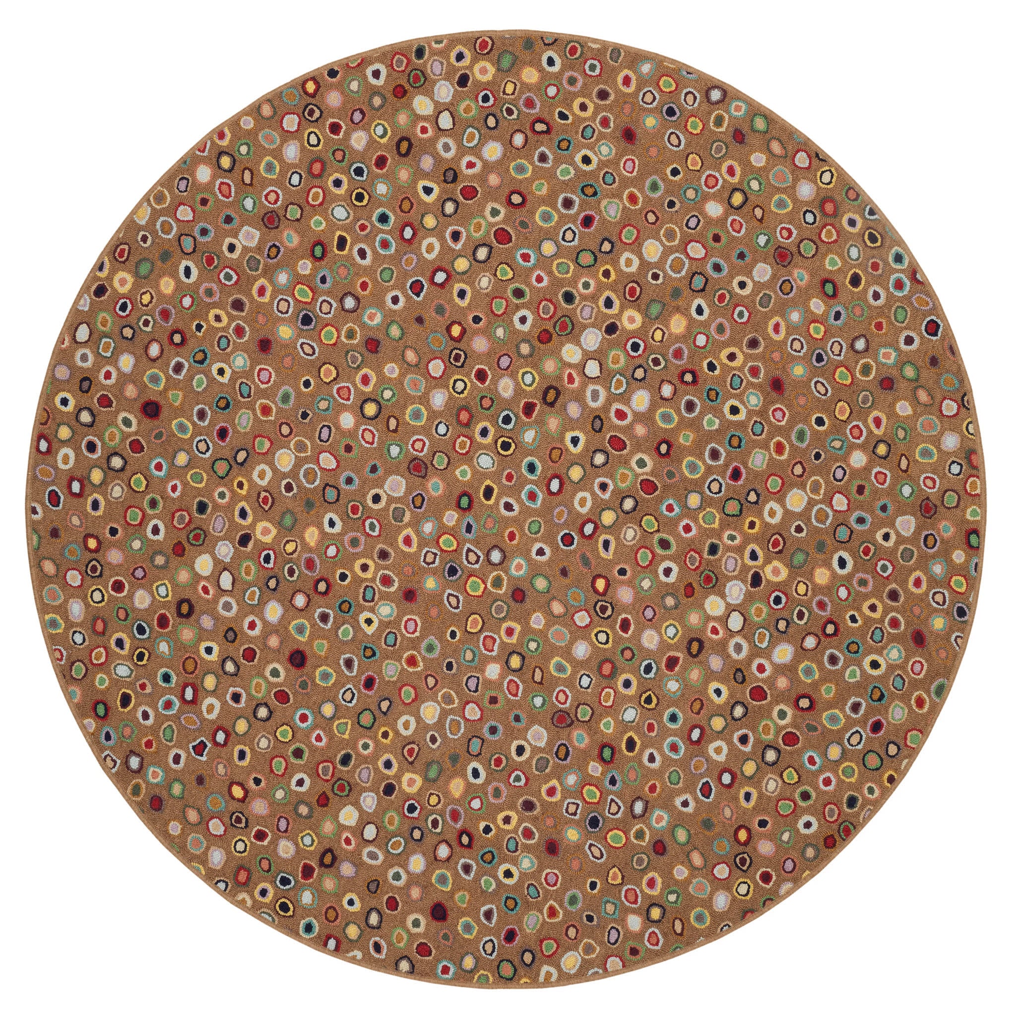 Cat's Paw Hand Micro Hooked Wool Custom Rug | Brown - Image 5