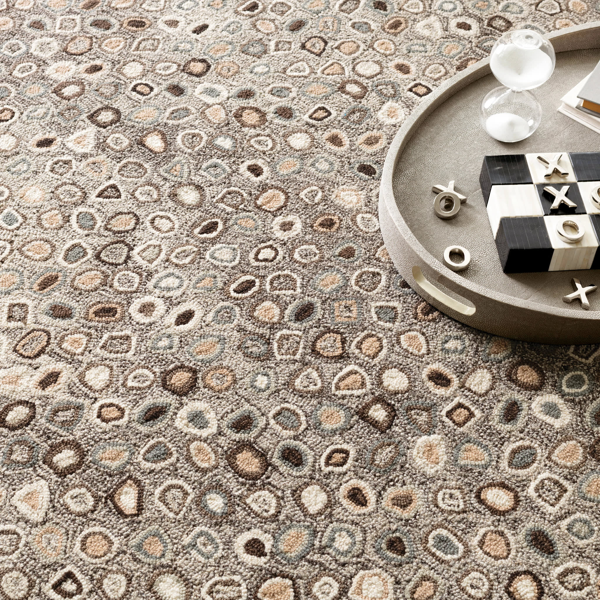 Cat's Paw Hand Micro Hooked Wool Custom Rug | Grey - Image 3