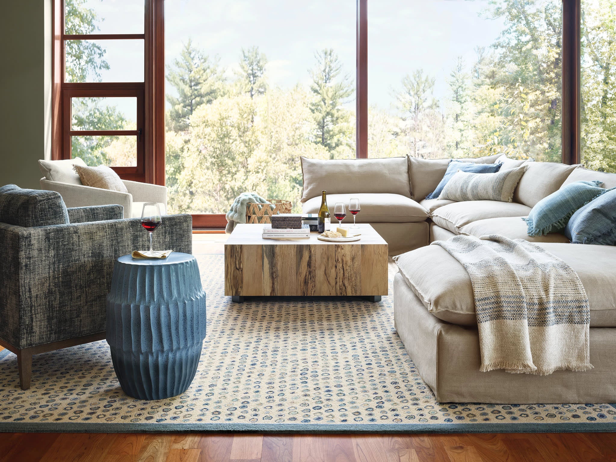 Cat's Paw Hand Micro Hooked Wool Rug | Mineral - Image 3